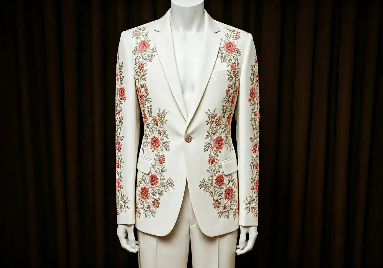Elevate Your Style with a White Pant Suit: An Embroidered Affair - Palestinian Elegance