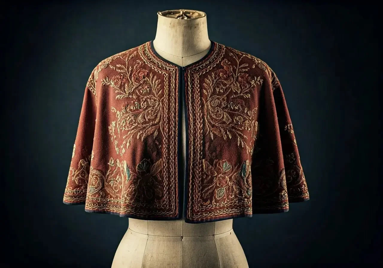 Preserve Tradition with a Contemporary Twist: The Embroidered Capelet - Palestinian Elegance