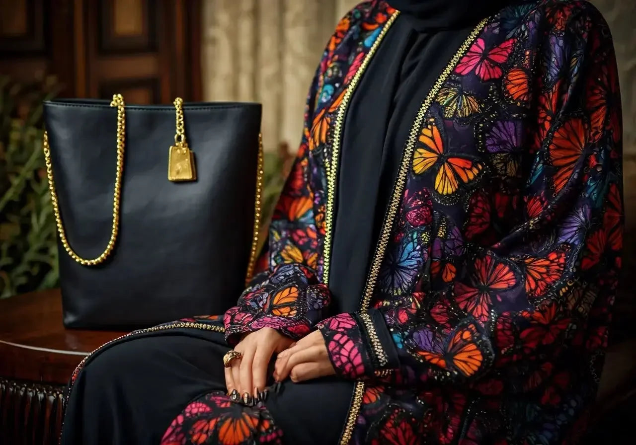 12 Tips for Styling Your Butterfly Abaya with Modern Accessories - Palestinian Elegance
