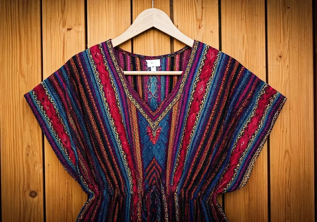 The-Timeless-Charm-of-a-Kaftan-Dress-with-Embroidery Palestinian Elegance