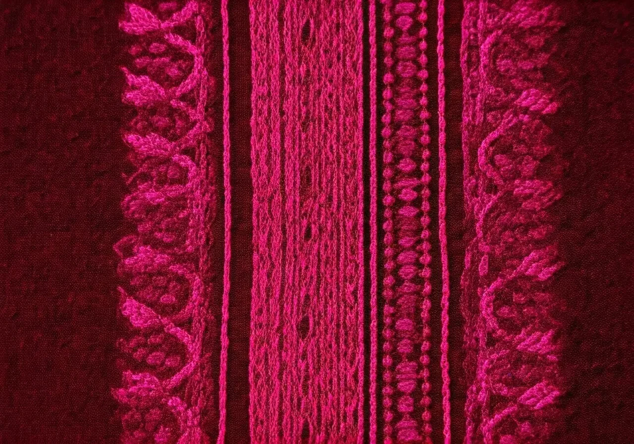 How-is-a-Pink-Embroidered-Dress-Made-Using-Traditional-Palestinian-Techniques Palestinian Elegance