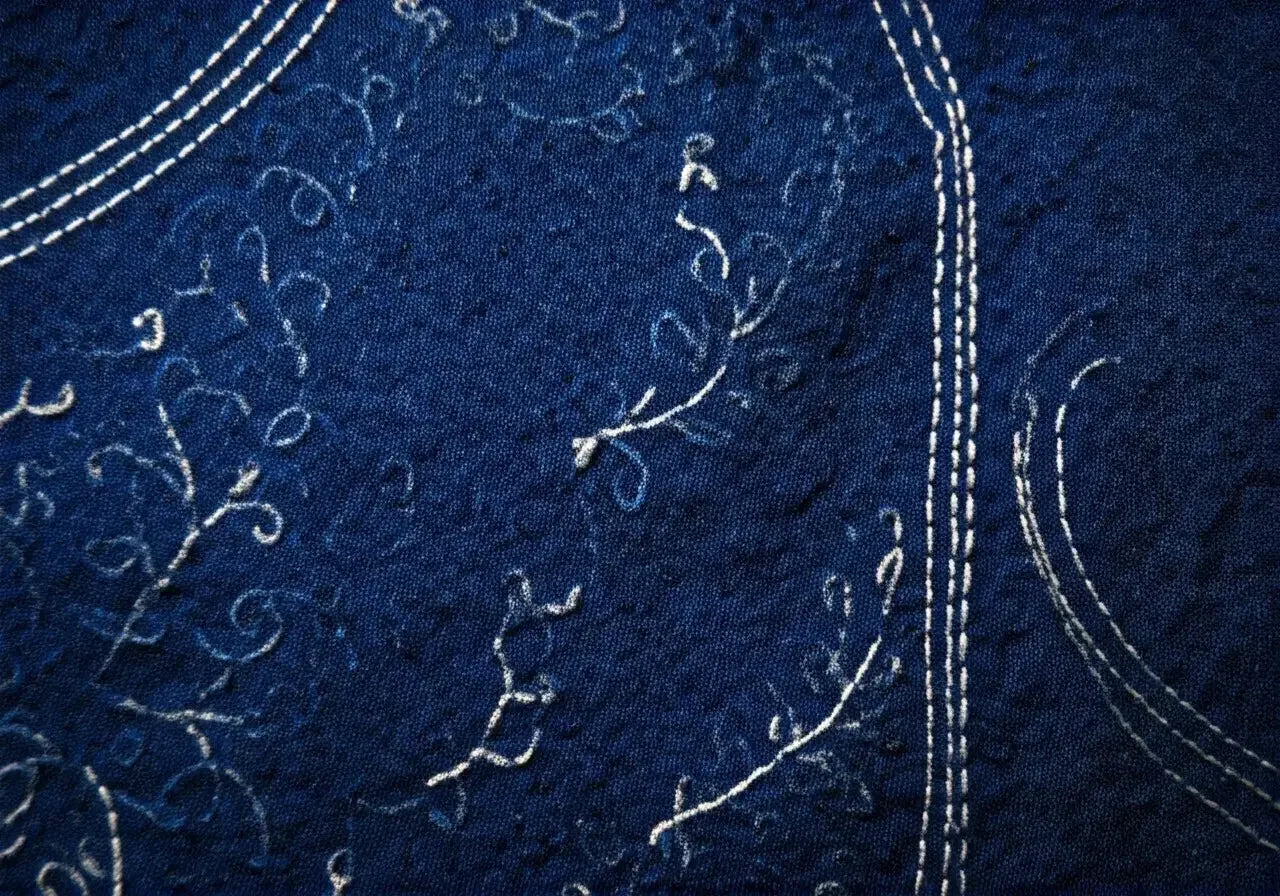 The Journey of Palestinian Traditions: Blue Dress White Embroidery Inspirations - Palestinian Elegance