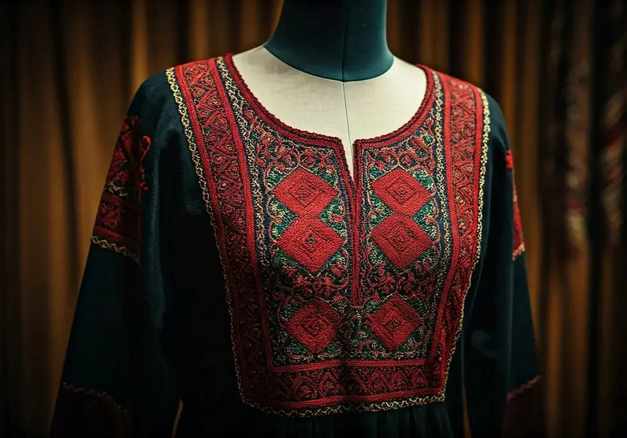 15 Trending Short Front, Long Back Dress Designs Inspired by Palestinian Embroidery - Palestinian Elegance