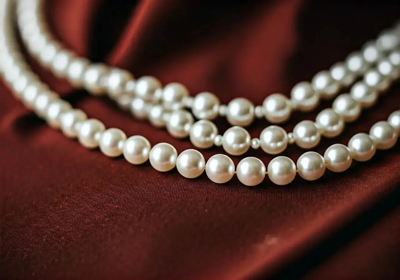 9 Unique Fashion Ideas to Incorporate Three Strands of Pearls into Jilbabs - Palestinian Elegance