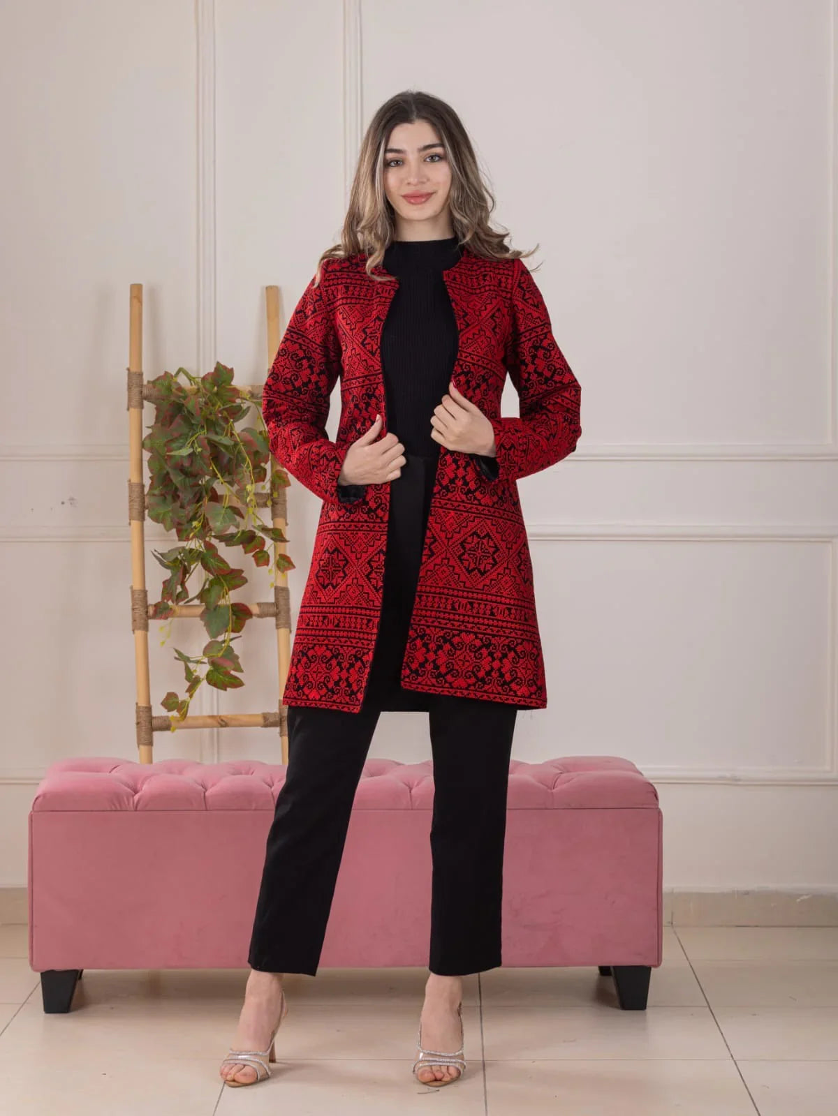 Heritage Weave Embroidered Jacket -Cultural Elegance