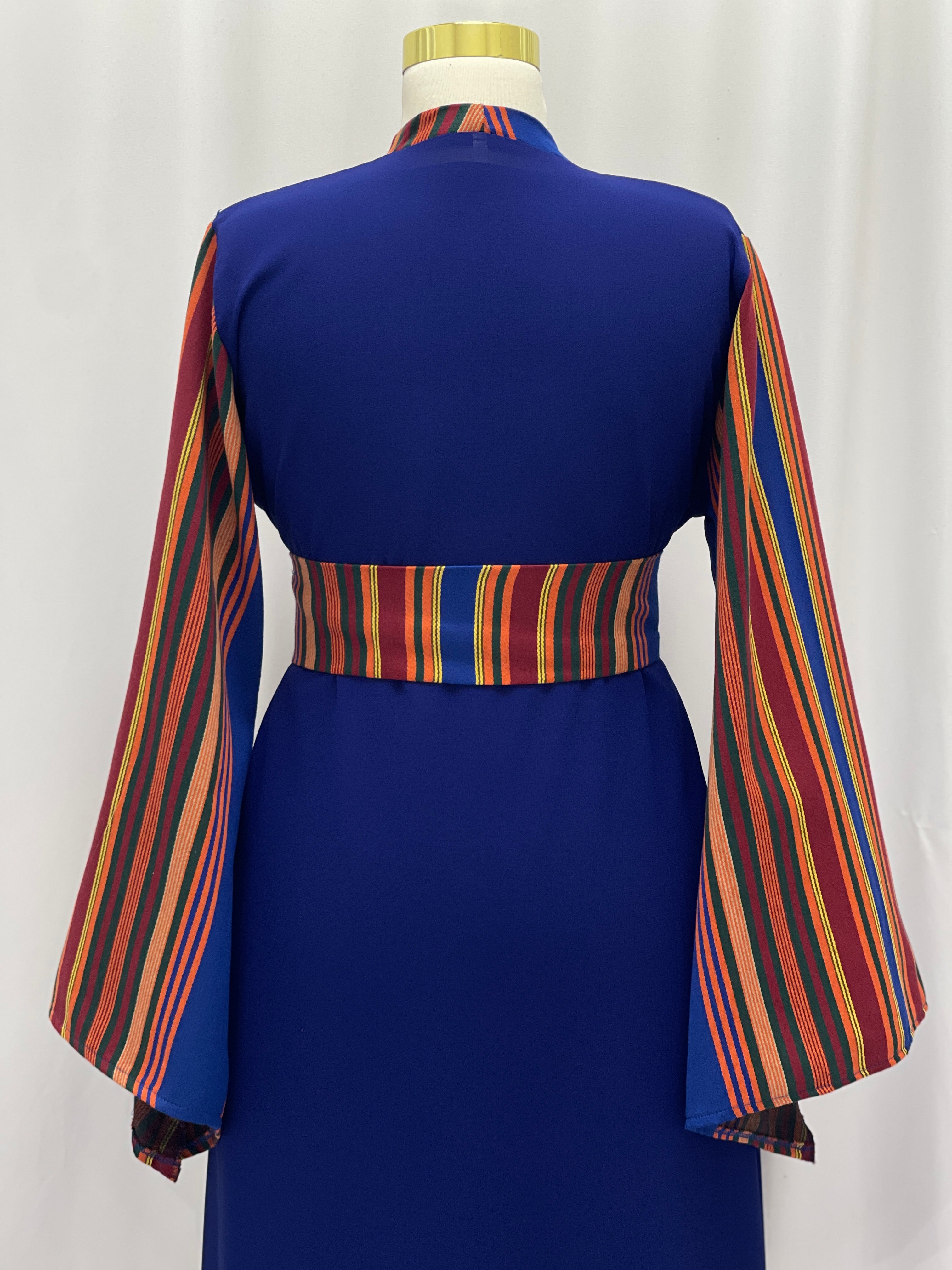 Majdal Heritage Embroidered Chiffon Piece - Cultural Grace