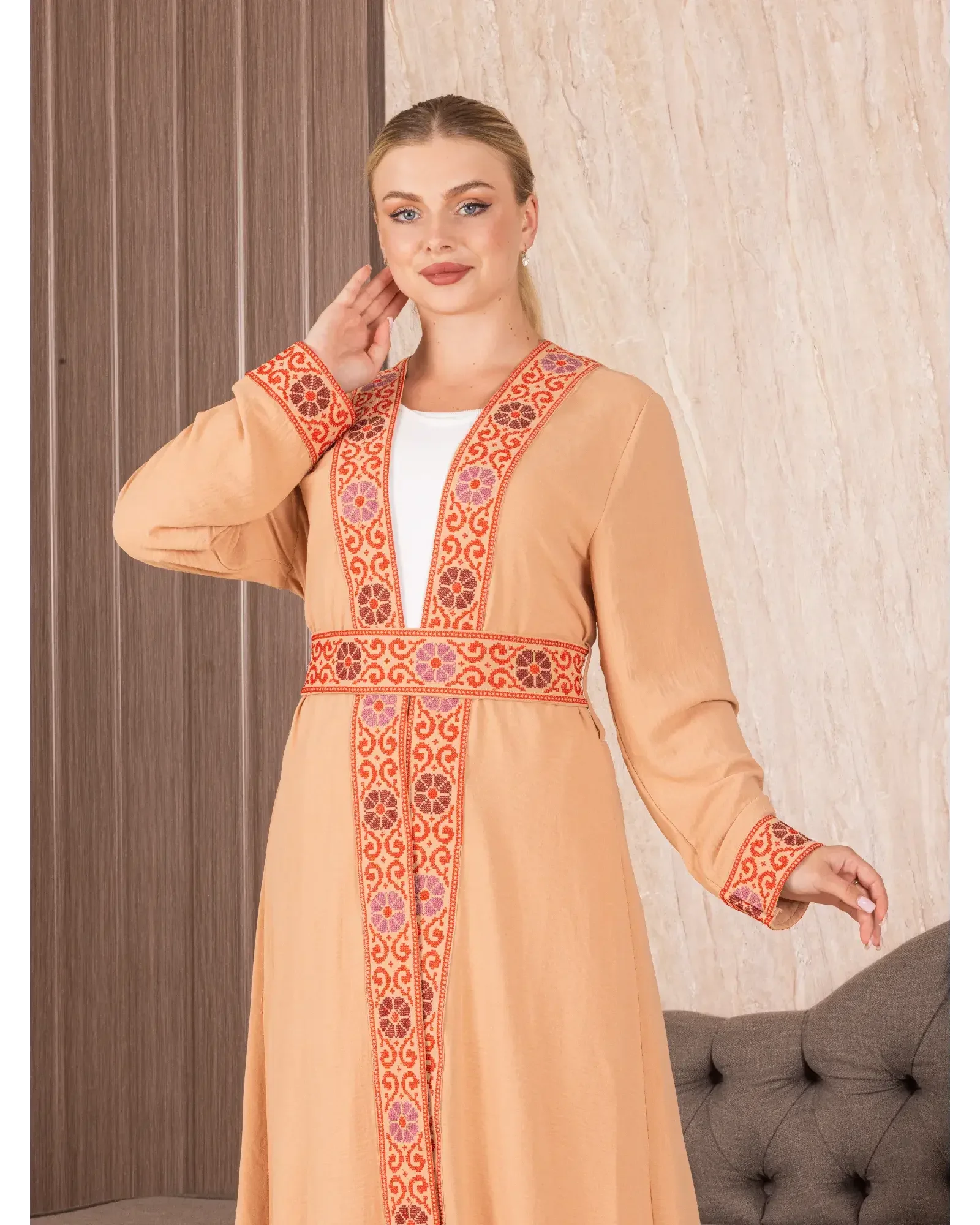 Embroidered Cardigan Palestinian Elegance