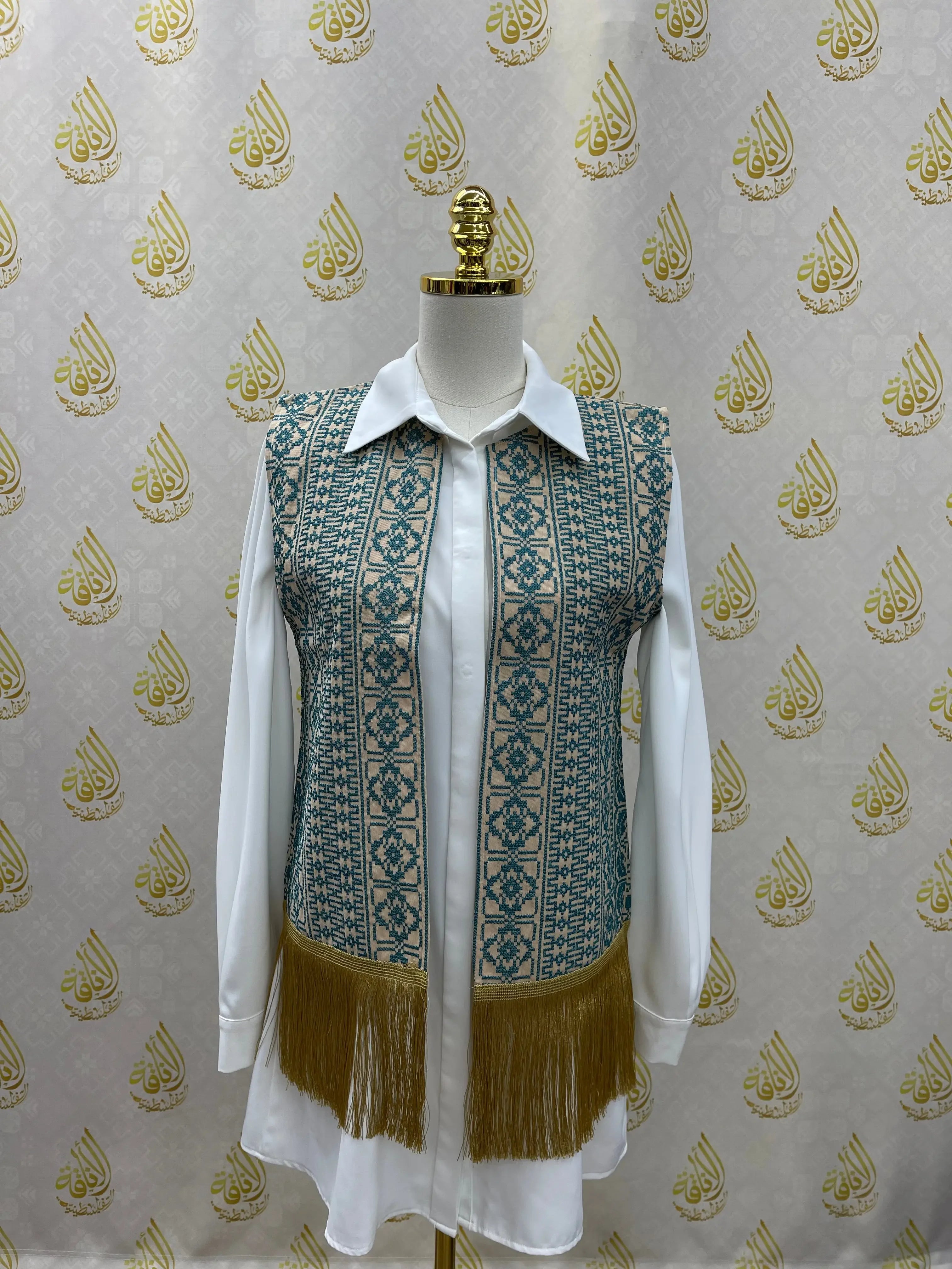 Embroidery Tassel Vest: Timeless Elegance and Versatile Style Palestinian Elegance