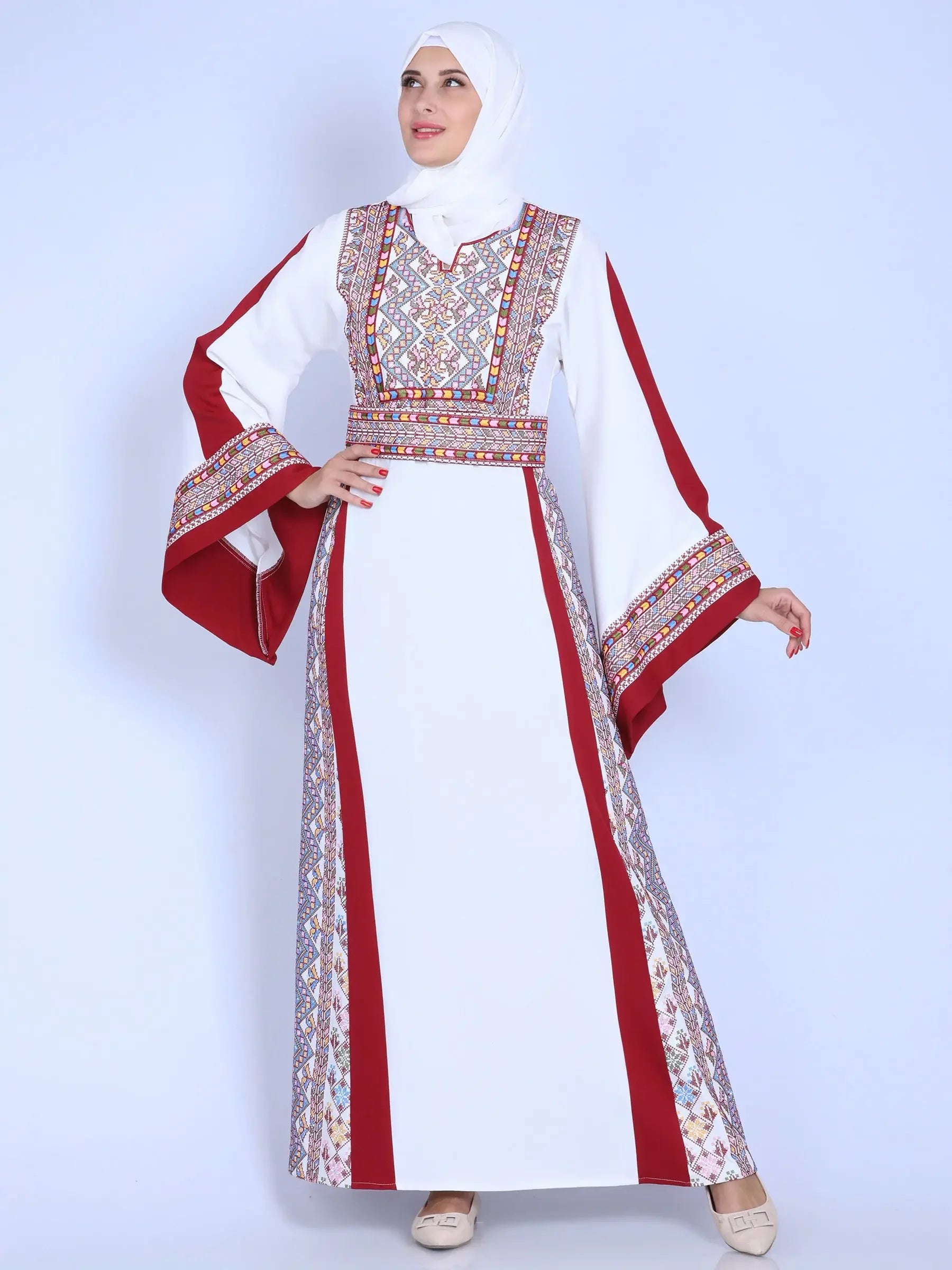 Hiba Unique Embroidery Thoub: Elegance and Cultural Heritage Palestinian Elegance