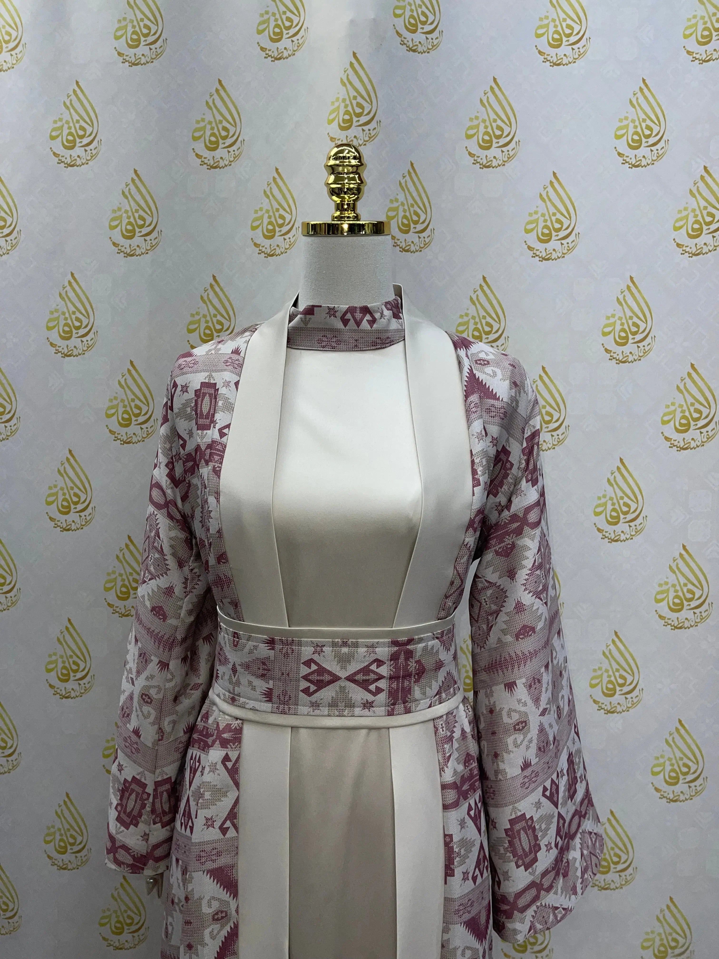 Satin Silk Kaftan: Luxurious Comfort and Elegant Style Palestinian Elegance