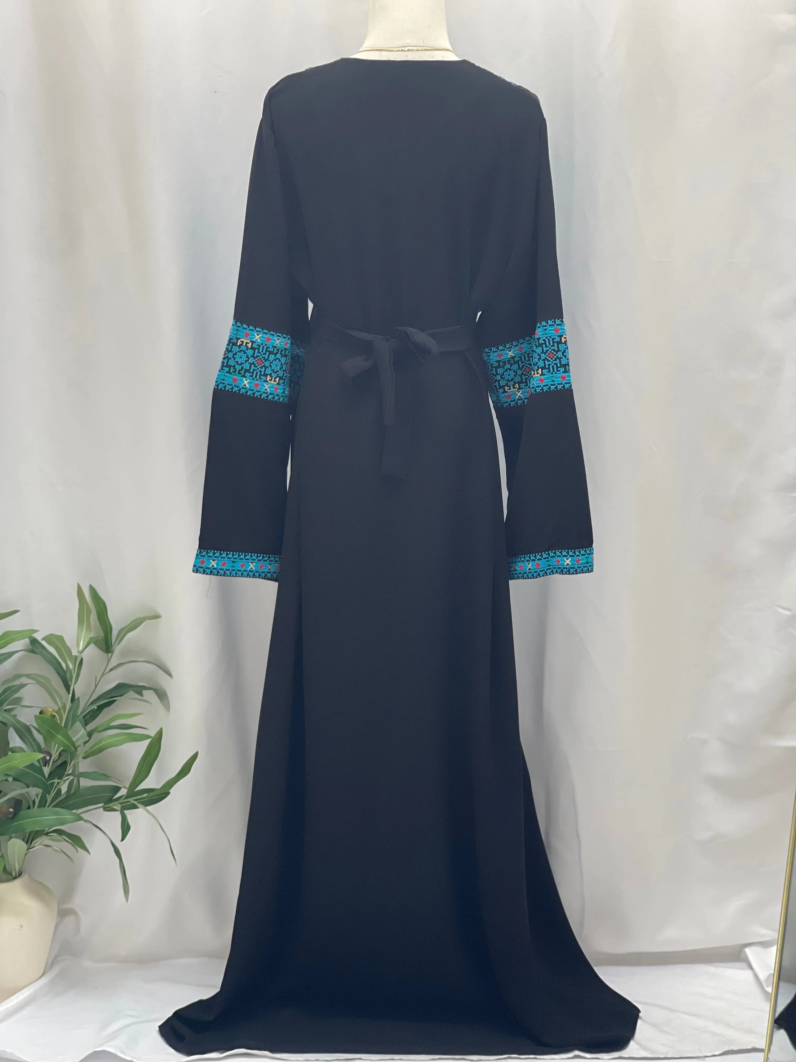 Embroidered Abaya Palestinian Elegance