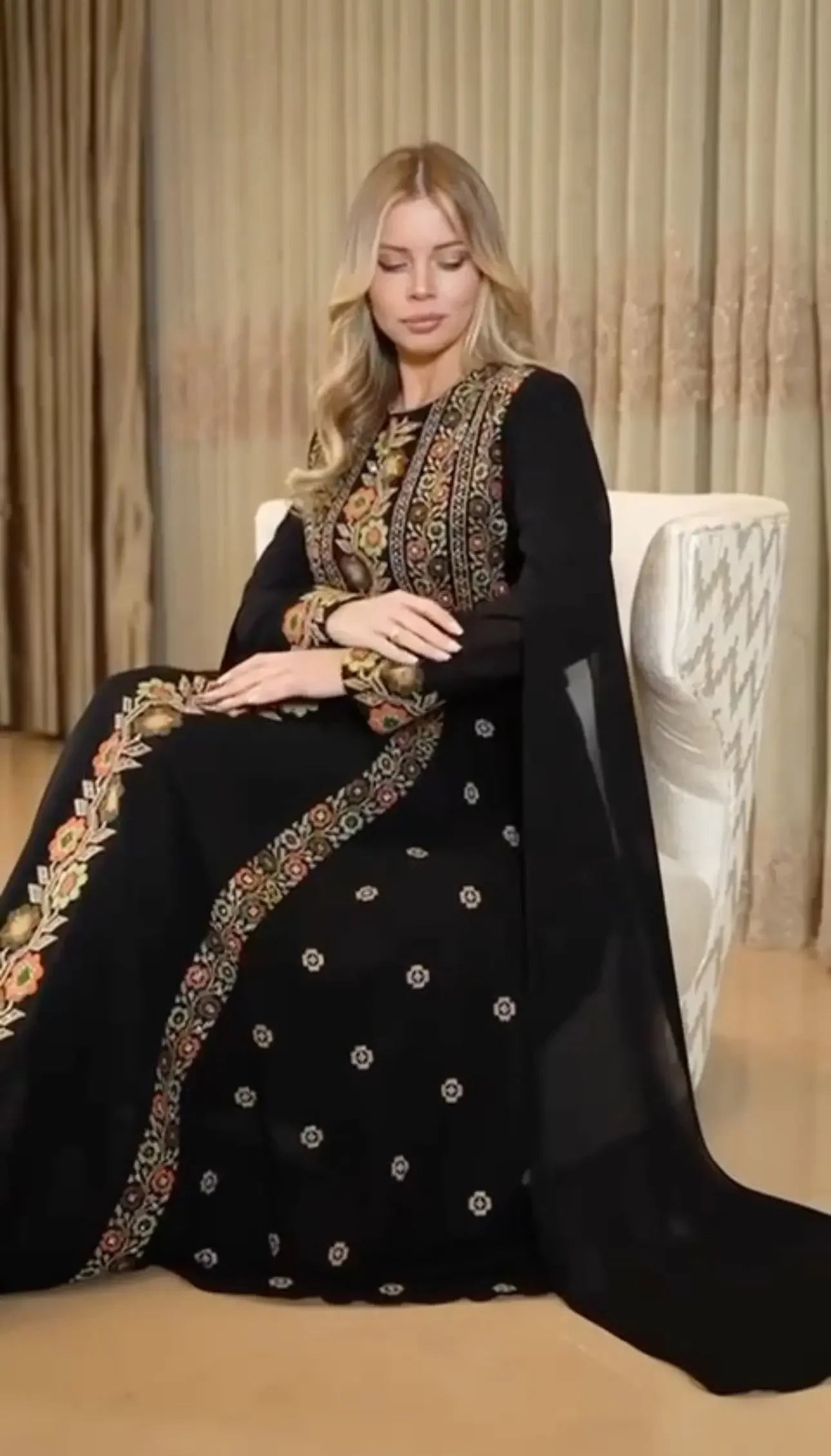 Embroidery Stylish Dress: Sophistication and Elegance Palestinian Elegance