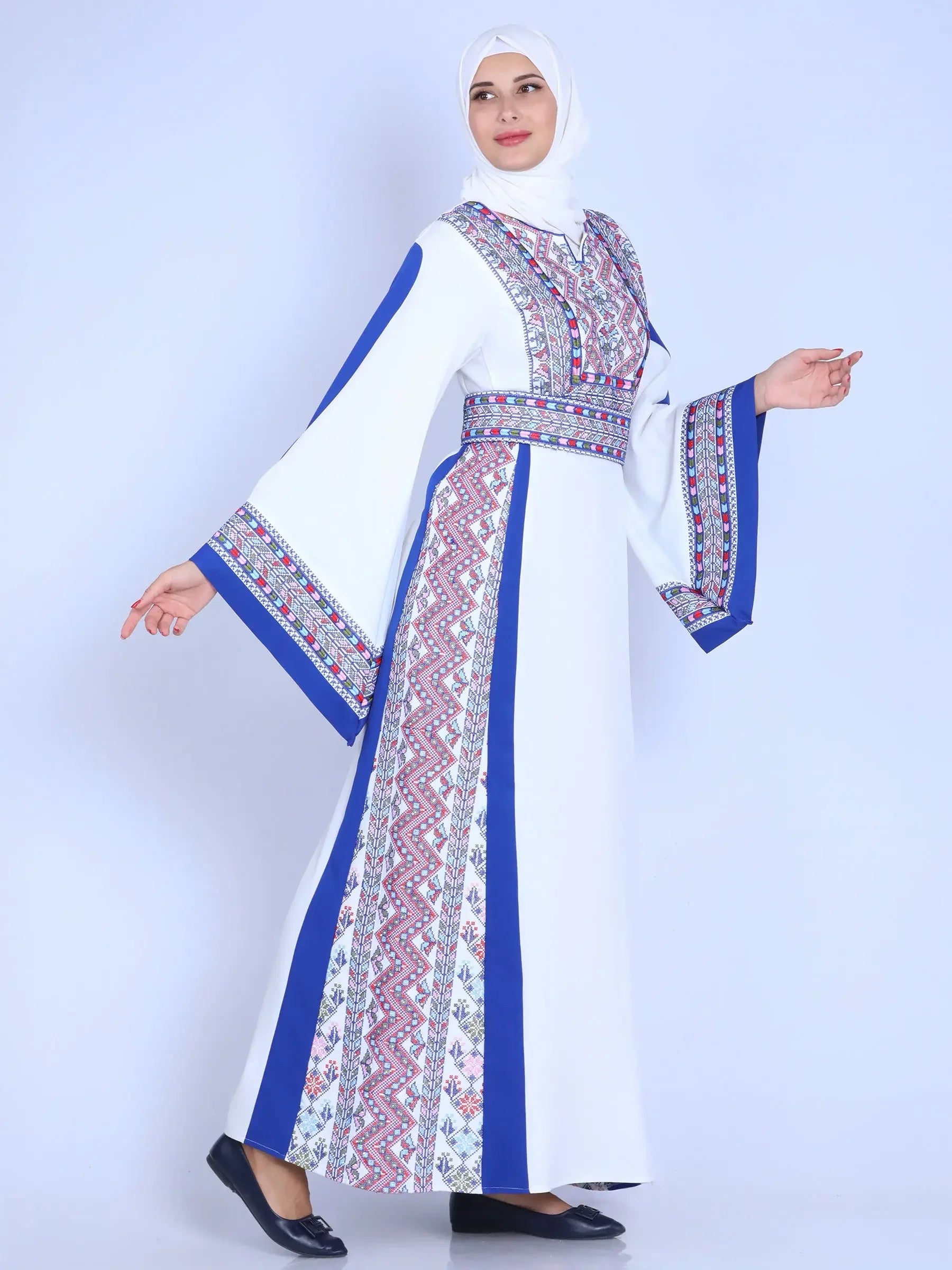 Hiba Unique Embroidery Thoub: Elegance and Cultural Heritage Palestinian Elegance