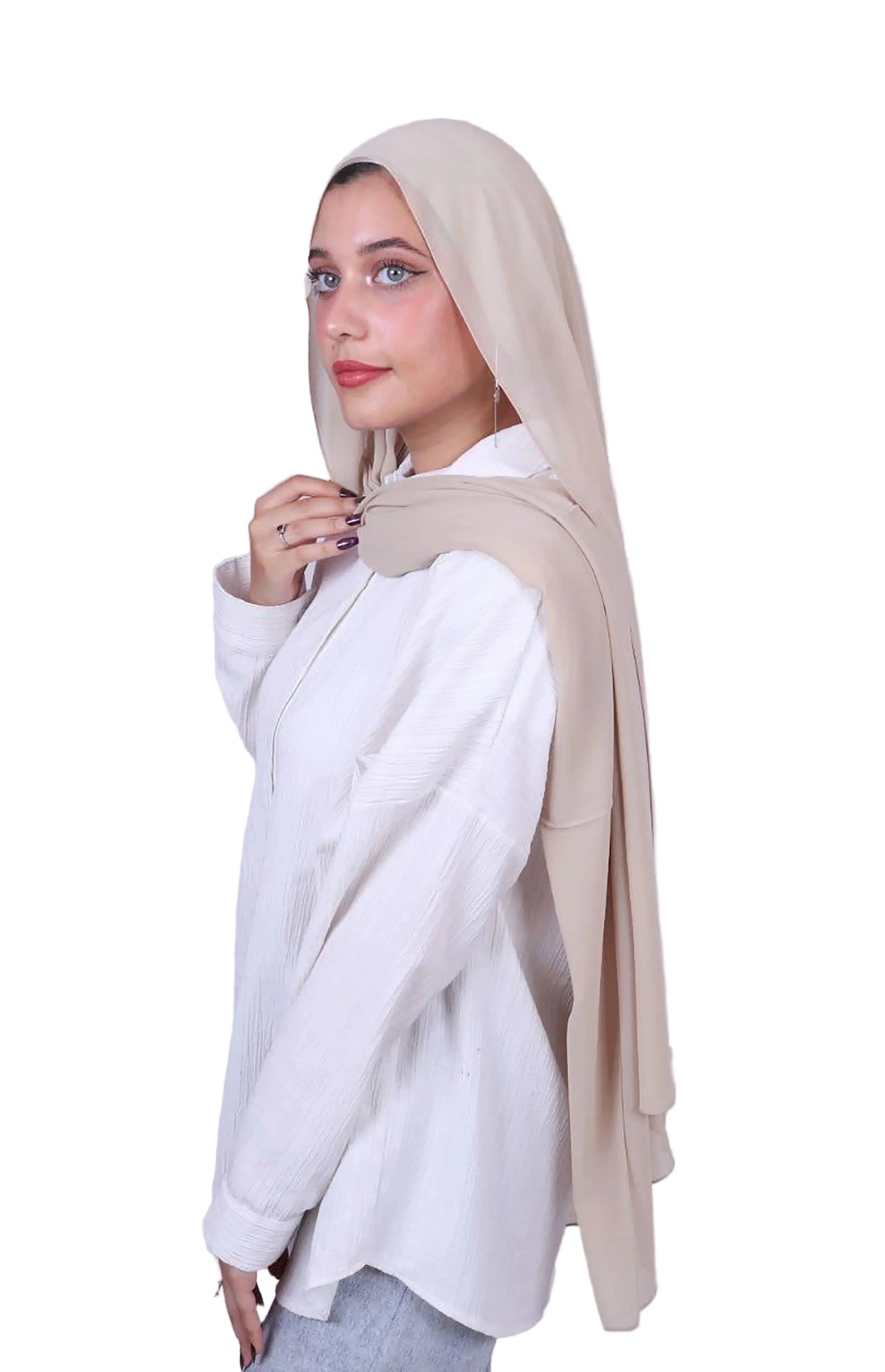 Soft Flow Chiffon Hijab – Premium Flowing Modest Fashion