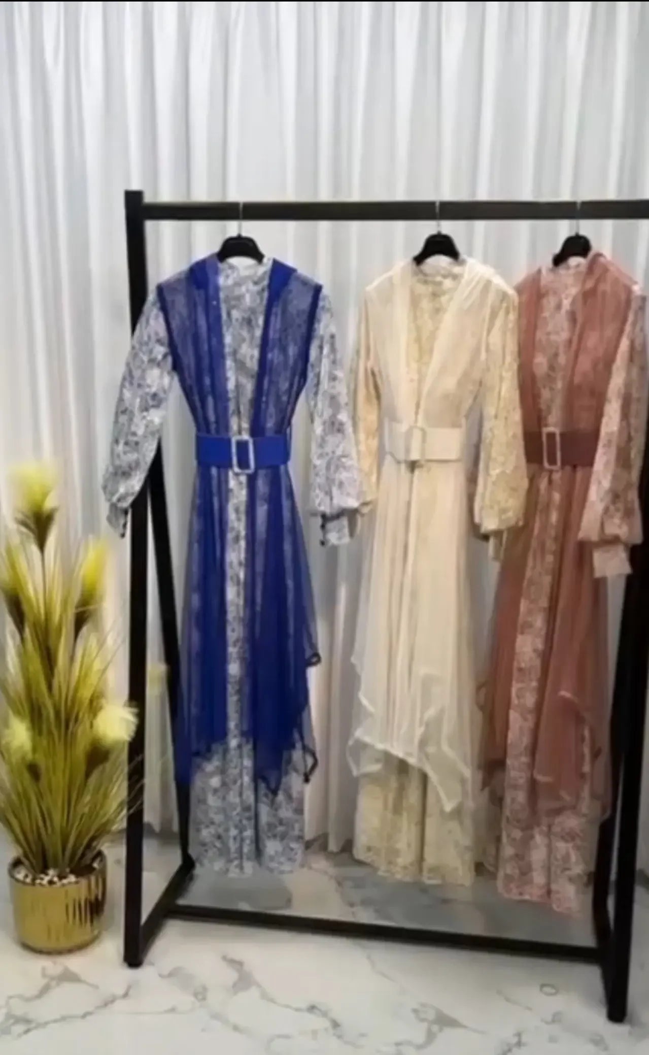 Floral Embroidered Mesh Overlay Dress with Beads: Enchanting Elegance and Grace Palestinian Elegance