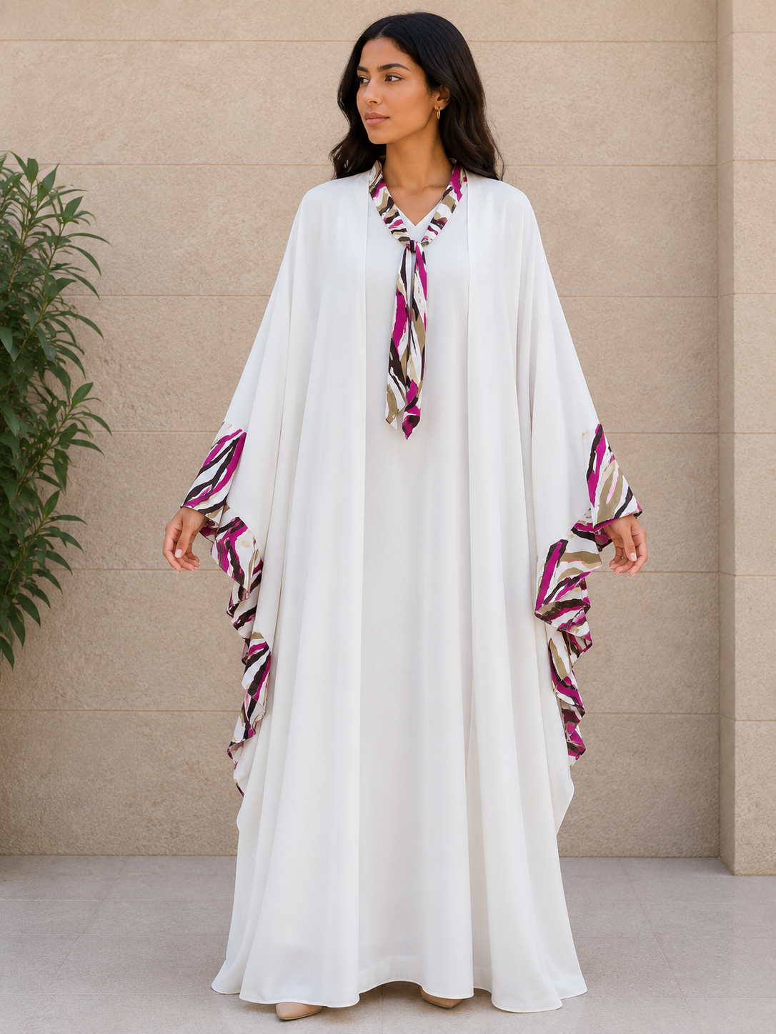 Butterfly Stylish 2Pcs Abaya: Elegance and Versatility in Every Stitch
