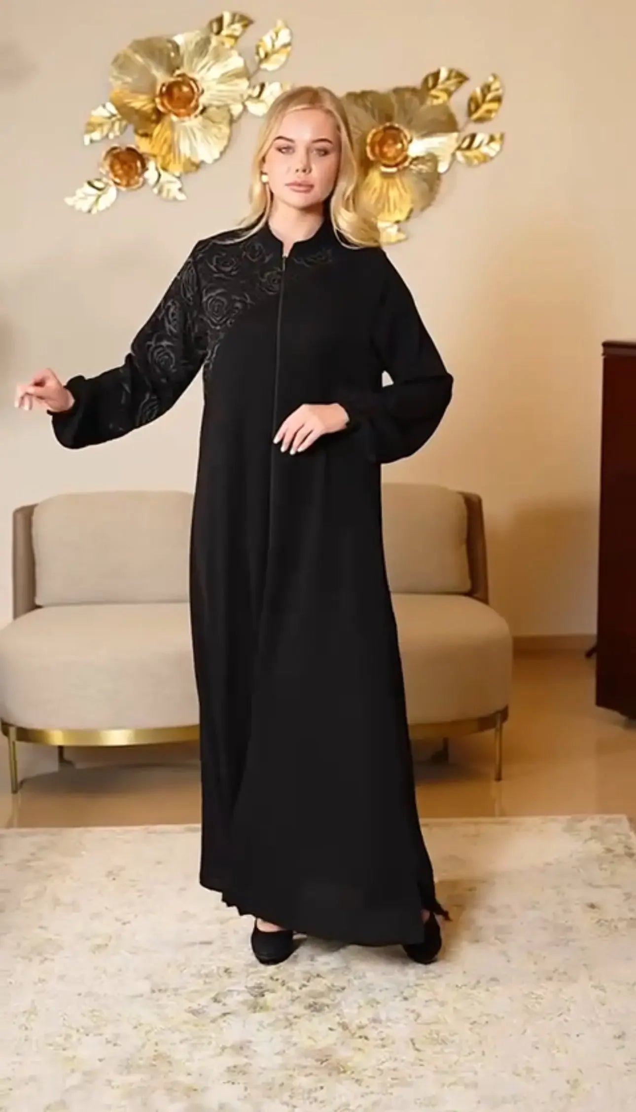 Simply Unique Black Abaya: Timeless Elegance and Everyday Comfort Palestinian Elegance