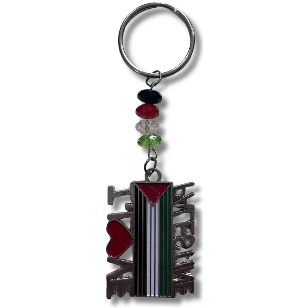 Palestine Keychain Accessory – Handmade Cultural Elegance Palestinian Elegance