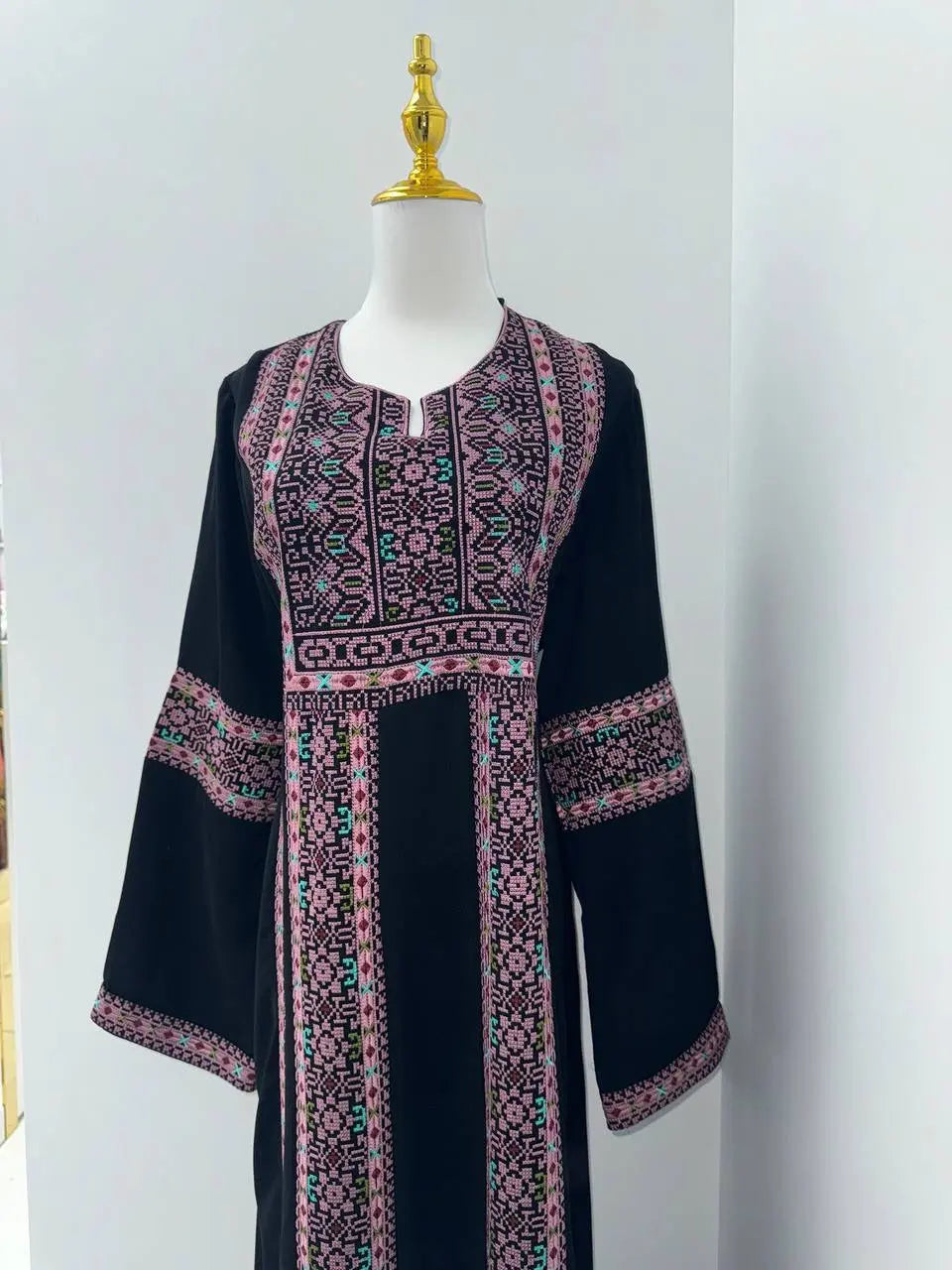 Embroidered Abaya Palestinian Elegance