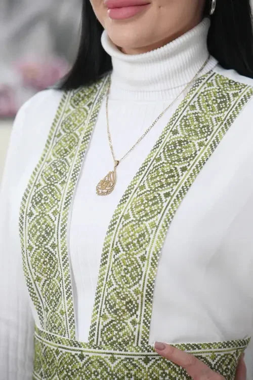 Fashion-Forward Elegance: Embroidered Vest with a Twist Palestinian Elegance