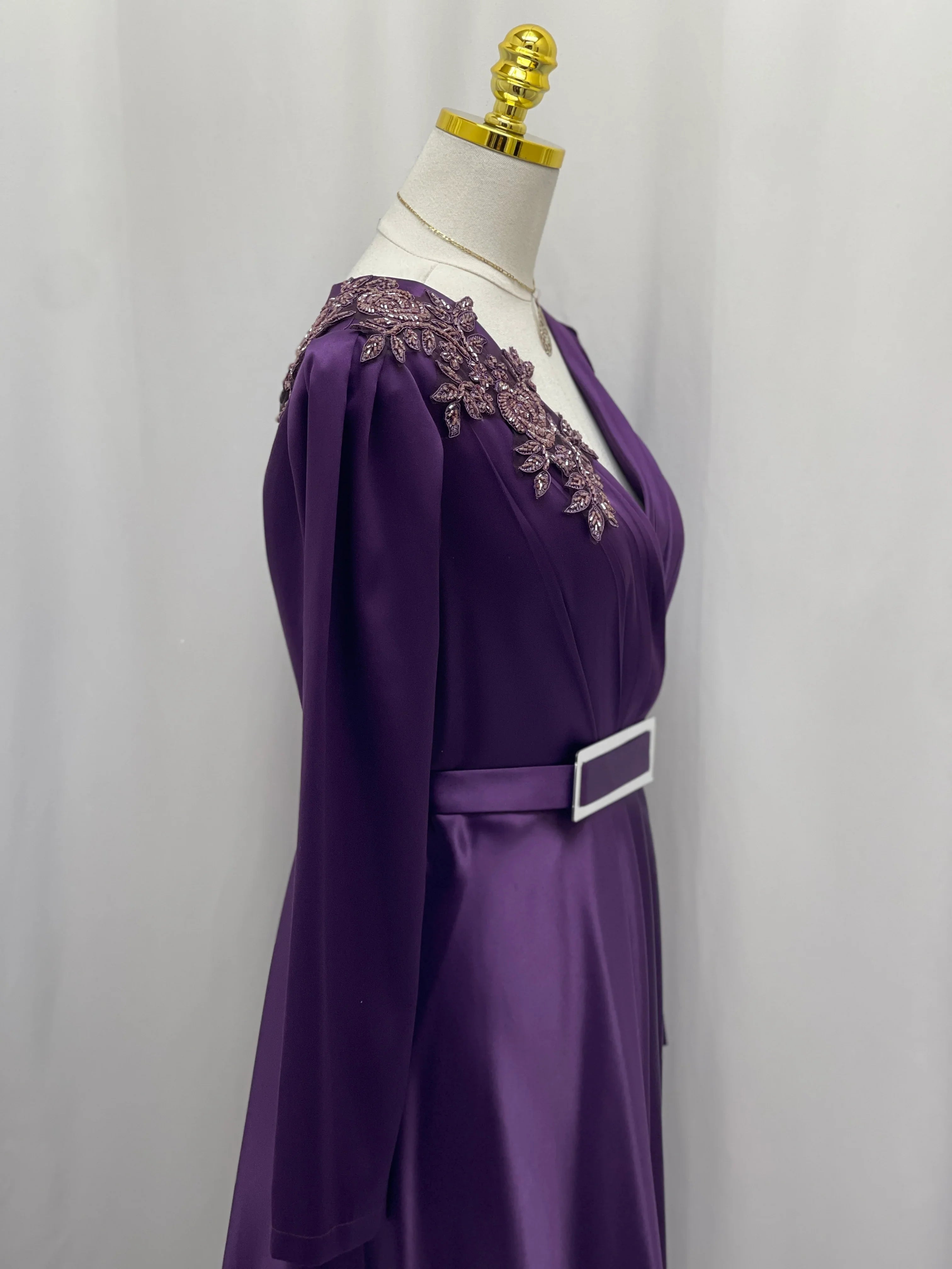 Exclusive Unique Satin Dress: Luxurious Elegance & Flattering Silhouette