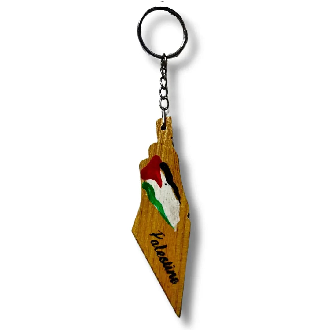 Palestine Keychain Accessory – Handmade Cultural Elegance Palestinian Elegance