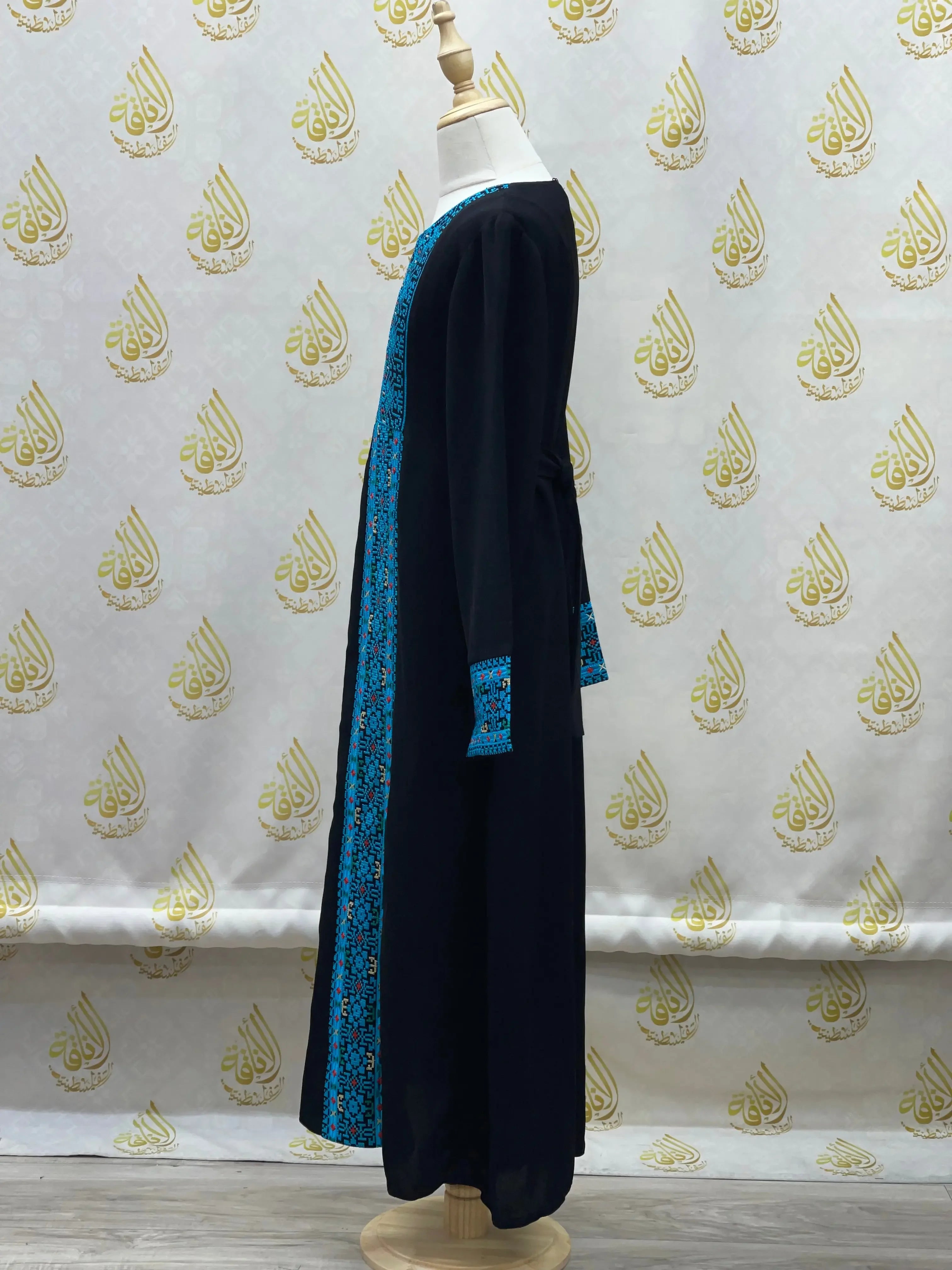 Girls Embroidered Abaya - Palestinian Elegance