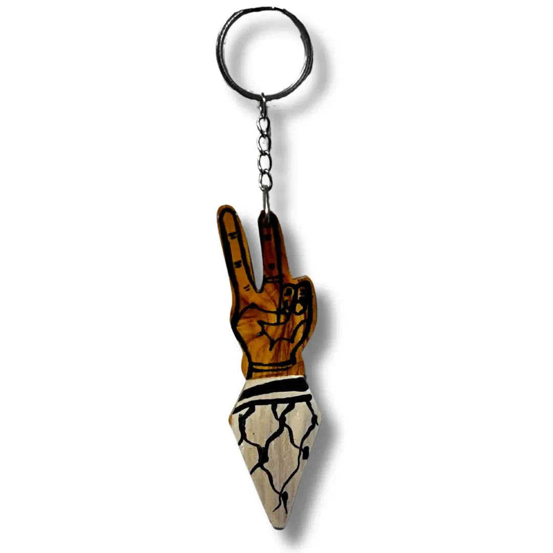 Palestine Keychain Accessory – Handmade Cultural Elegance Palestinian Elegance