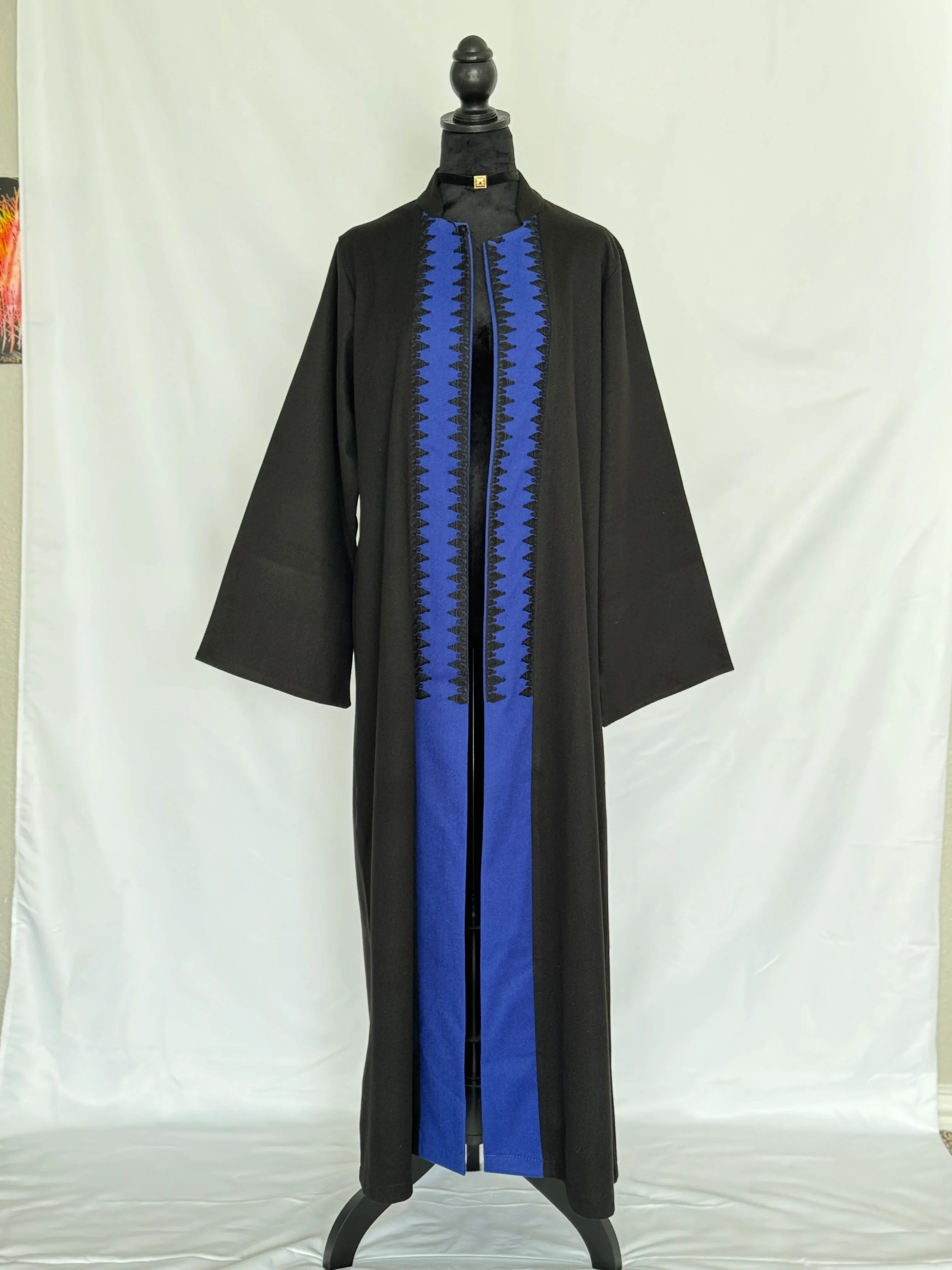 Moroccan Embroidery Kimono- designed in a classic open front silhouette