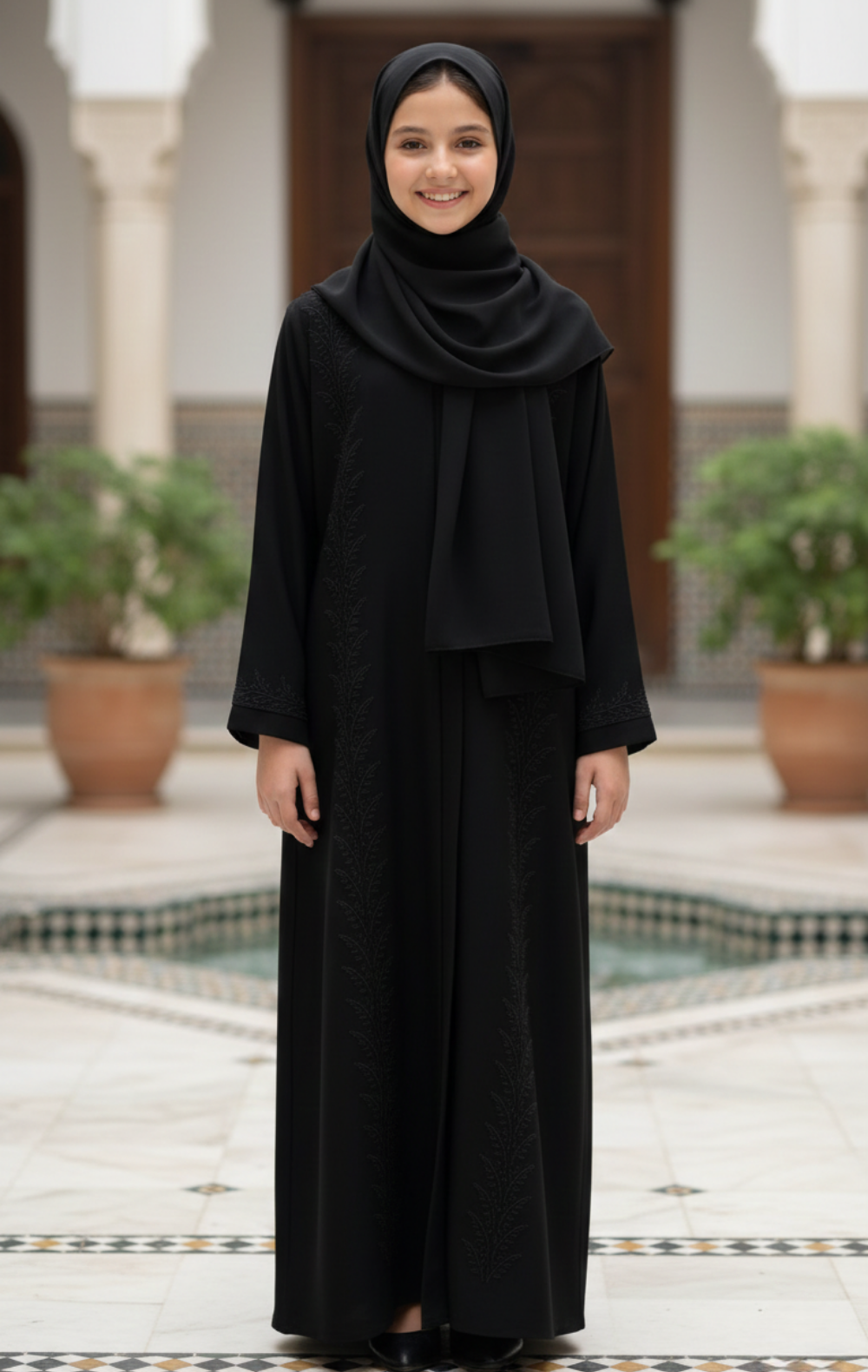Sweet Modesty Abaya - Palestinian Elegance