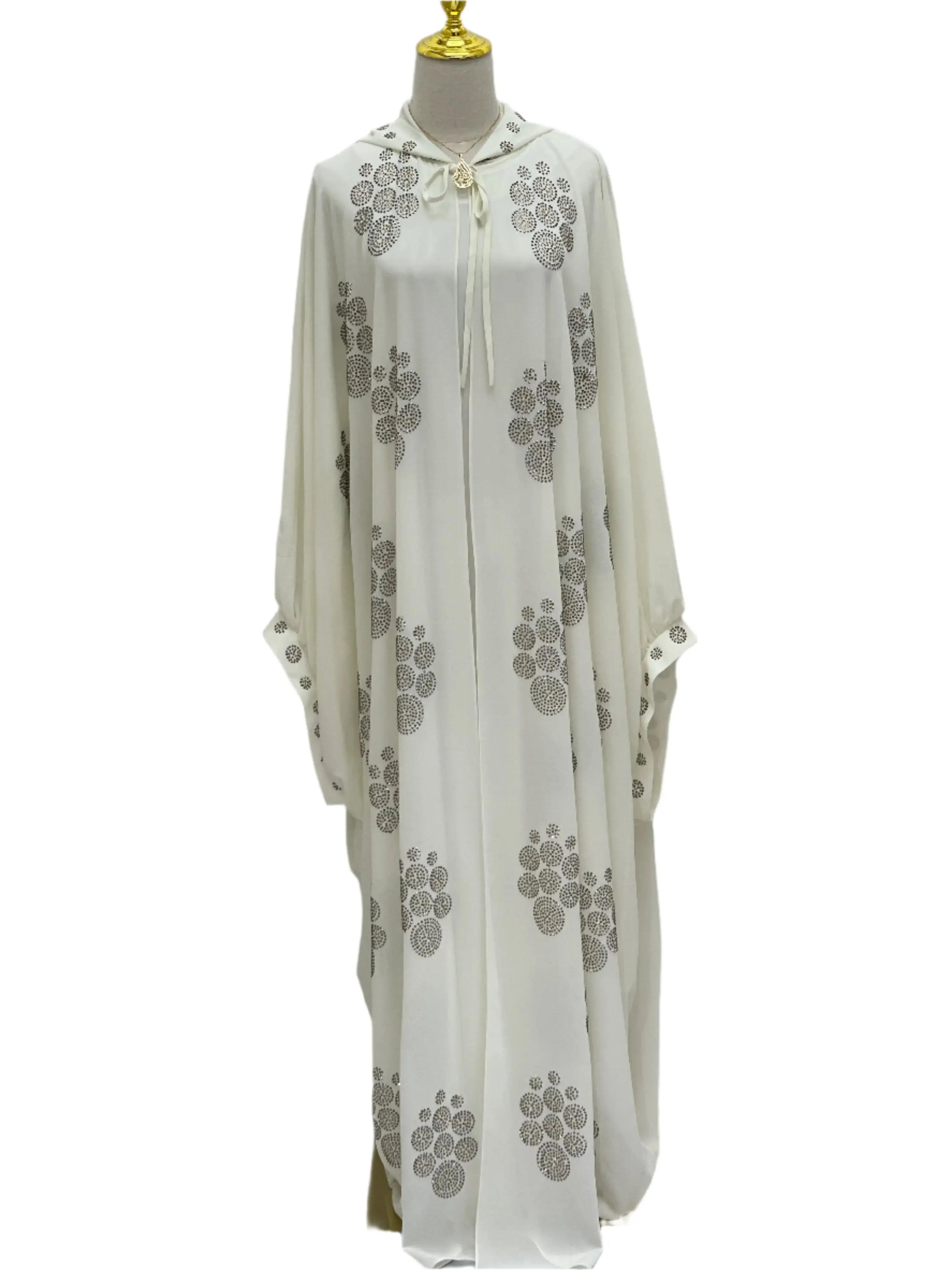 Palestinian Elegance 2 Piece Abaya Set with Embroidery Palestinian Elegance