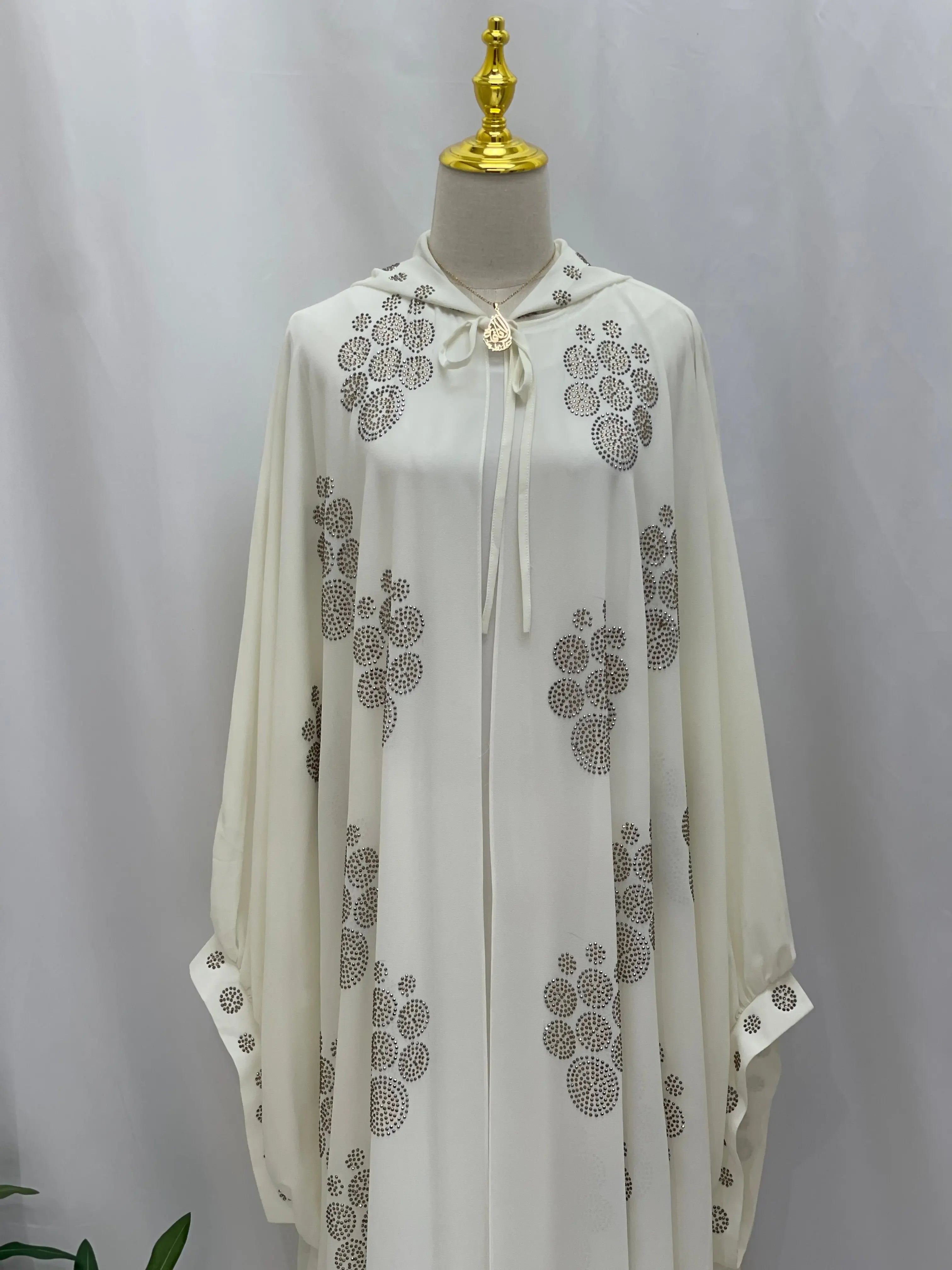 Palestinian Elegance 2 Piece Abaya Set with Embroidery Palestinian Elegance