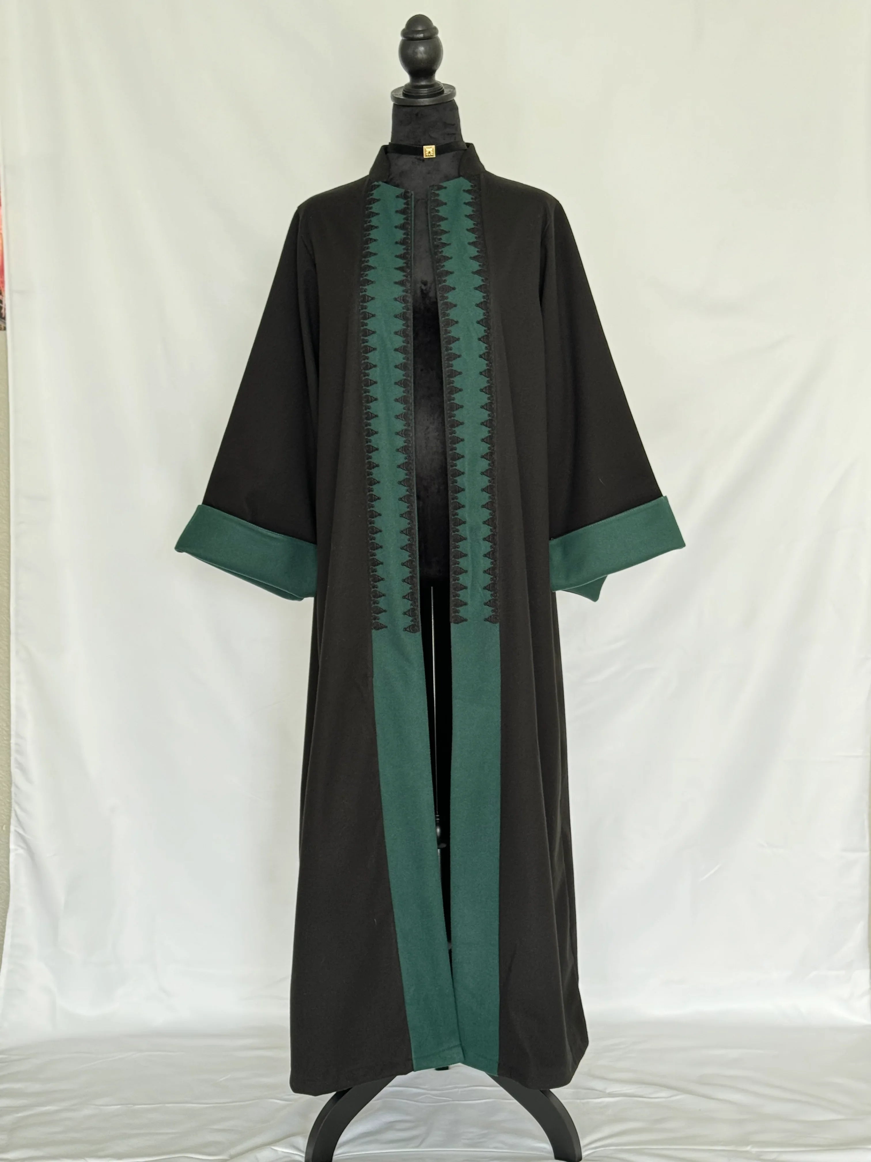 Moroccan Embroidery Kimono- designed in a classic open front silhouette