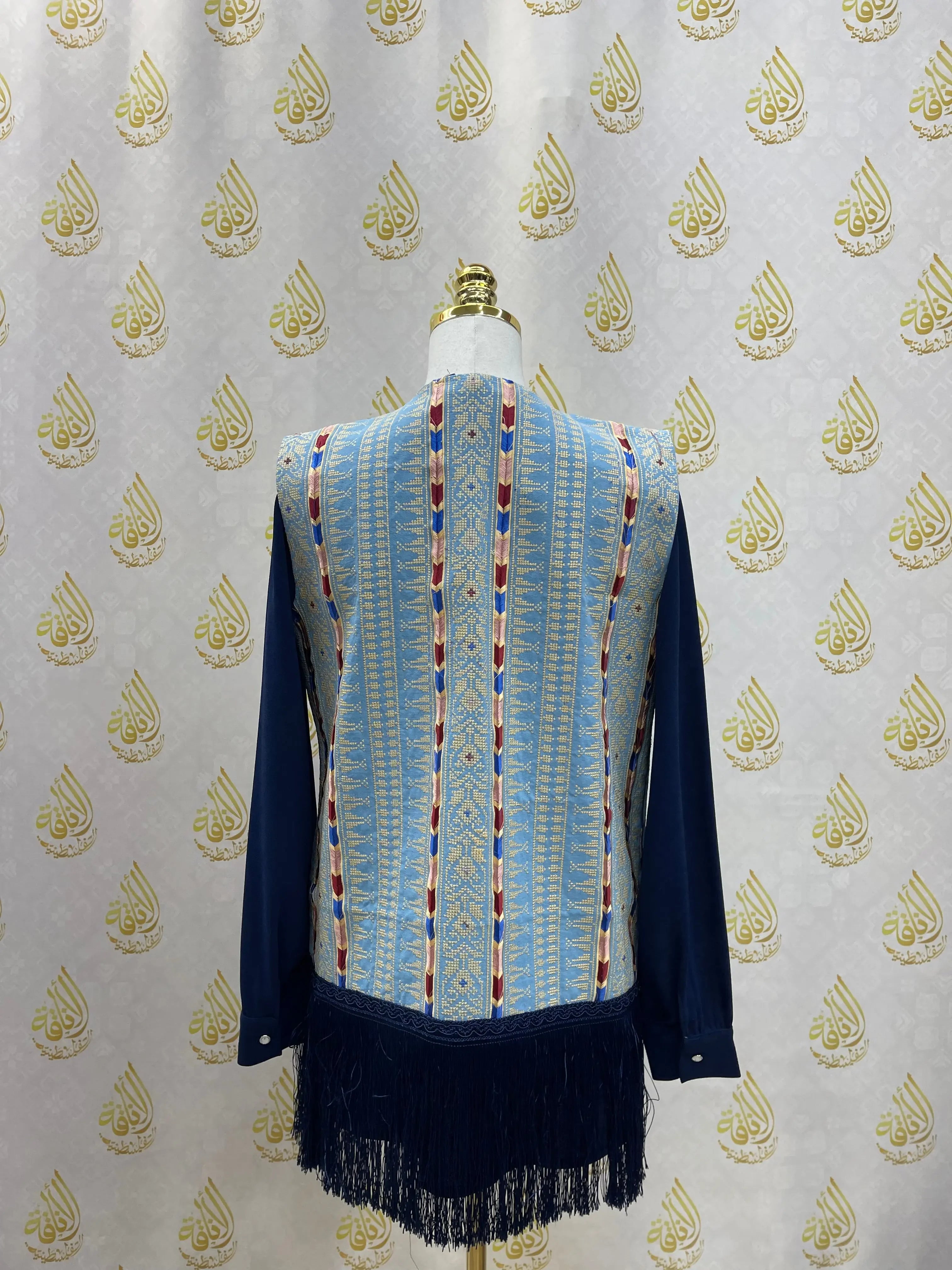 Embroidery Tassel Vest: Timeless Elegance and Versatile Style Palestinian Elegance