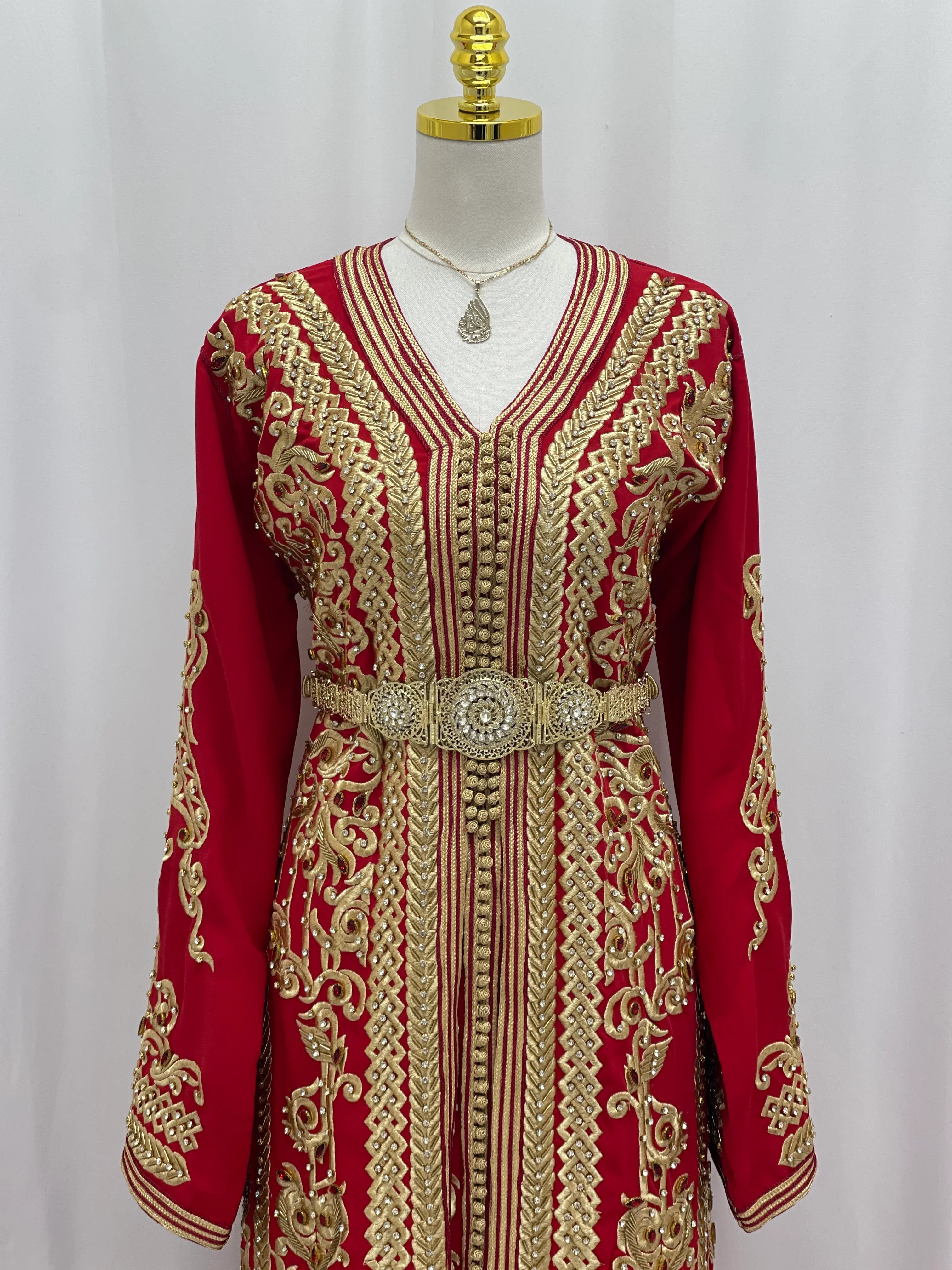 Royal Ruby Moroccan Kaftan