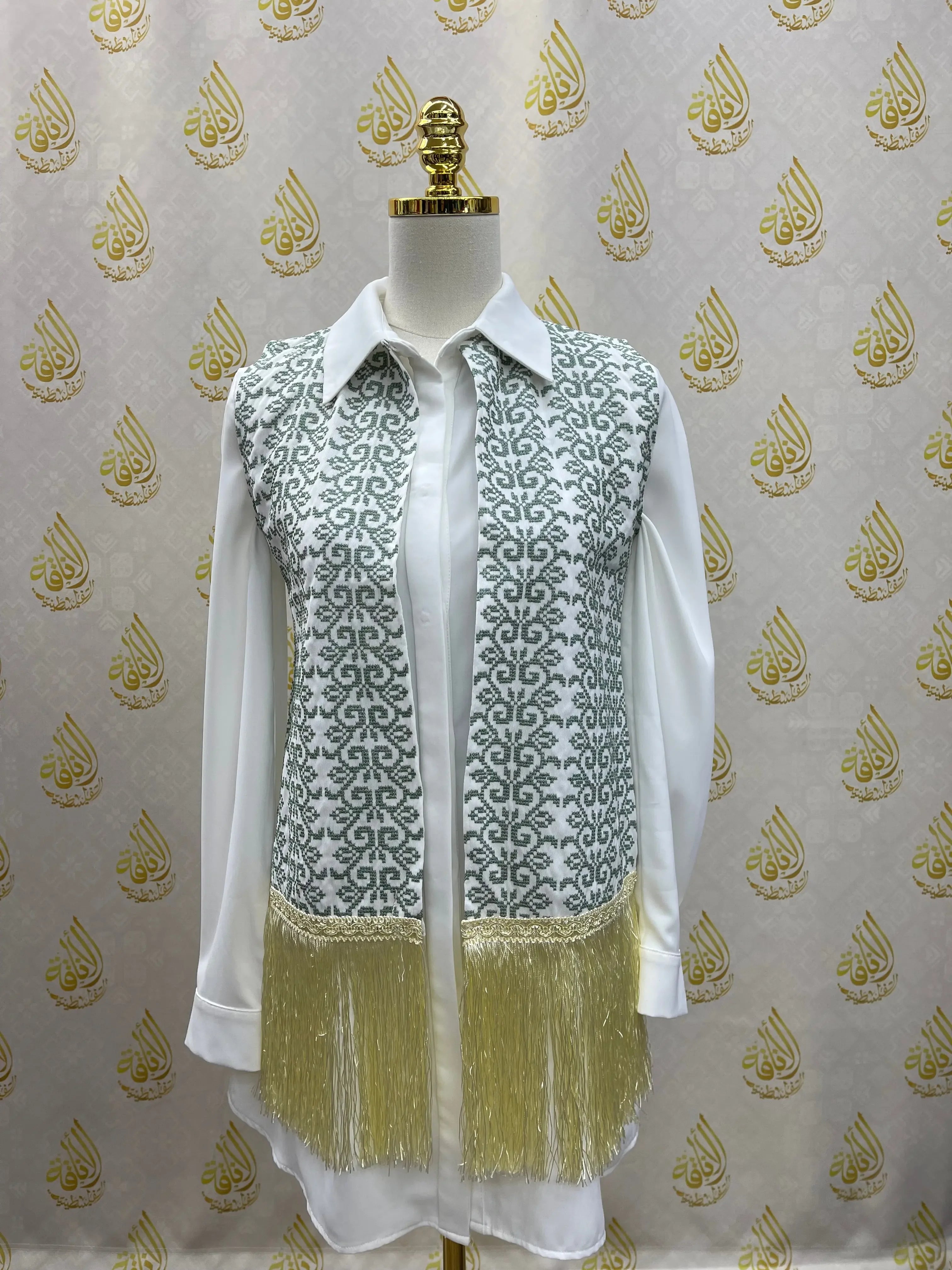 Embroidery Tassel Vest: Timeless Elegance and Versatile Style Palestinian Elegance
