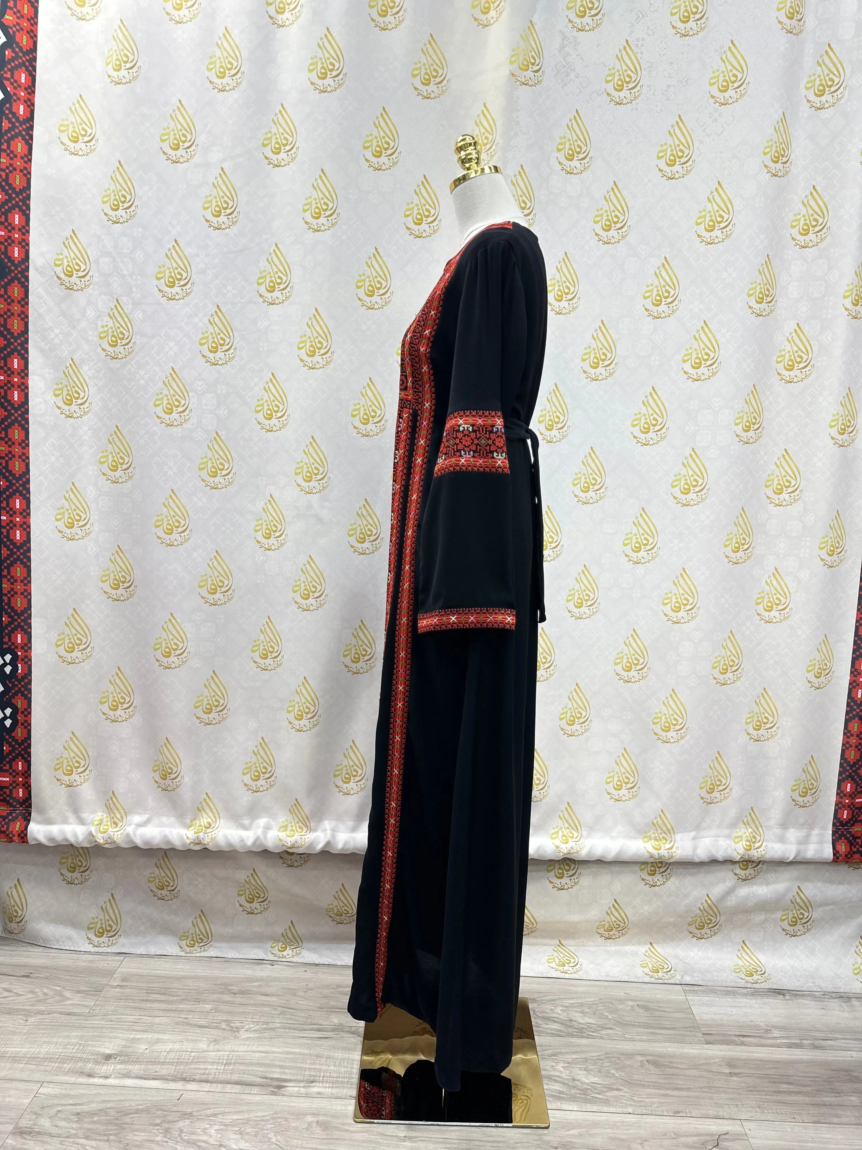 Embroidered Abaya Palestinian Elegance
