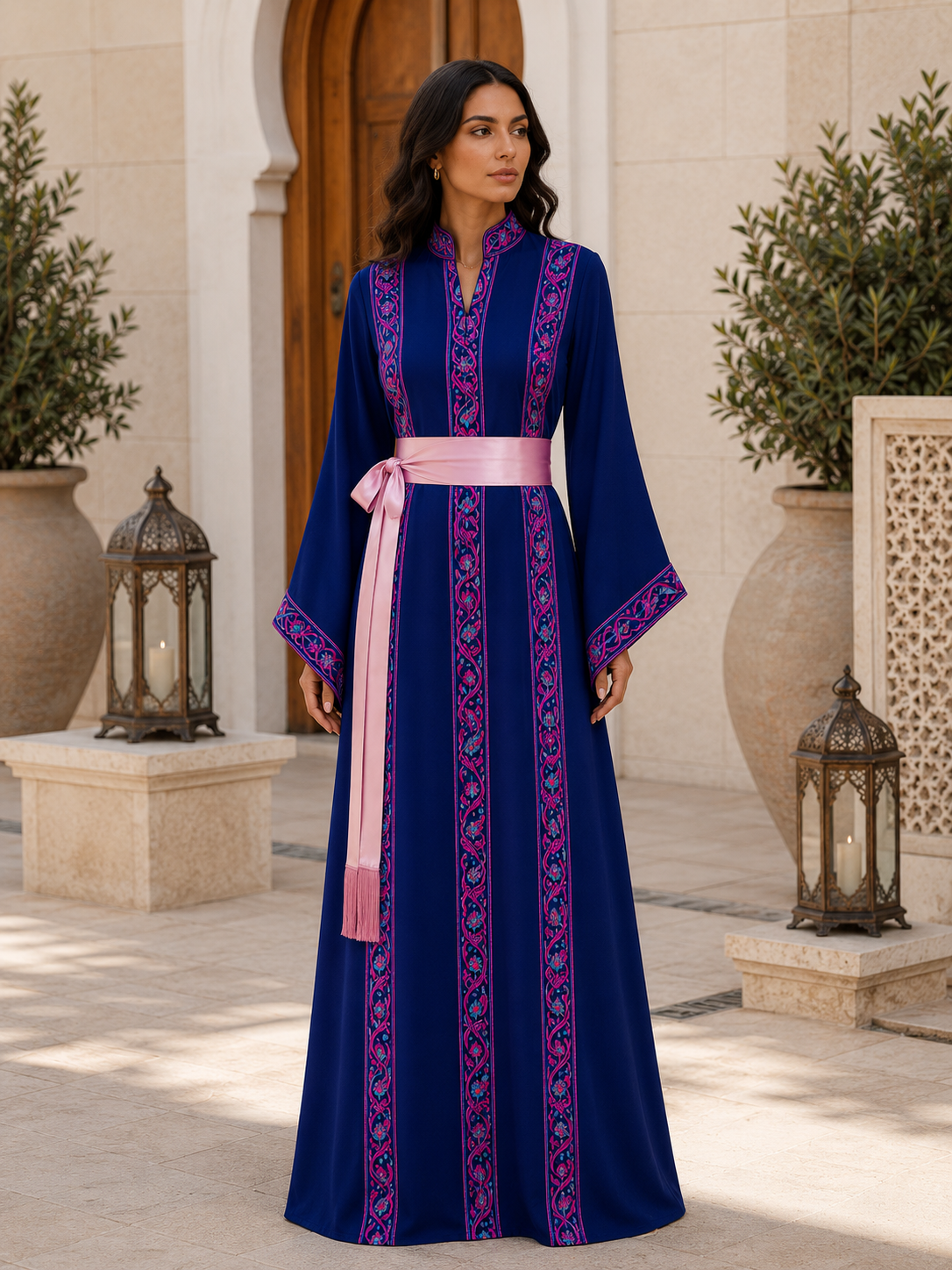 Royal Unique Embroidered Thoub - Timeless Elegance & Sophistication