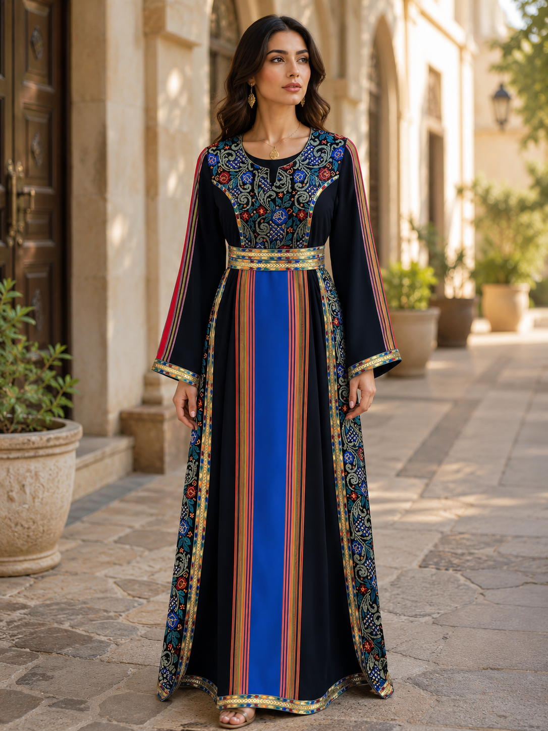 Haya Embroidered Majdalawe Dress Thoub in Modest Fashion