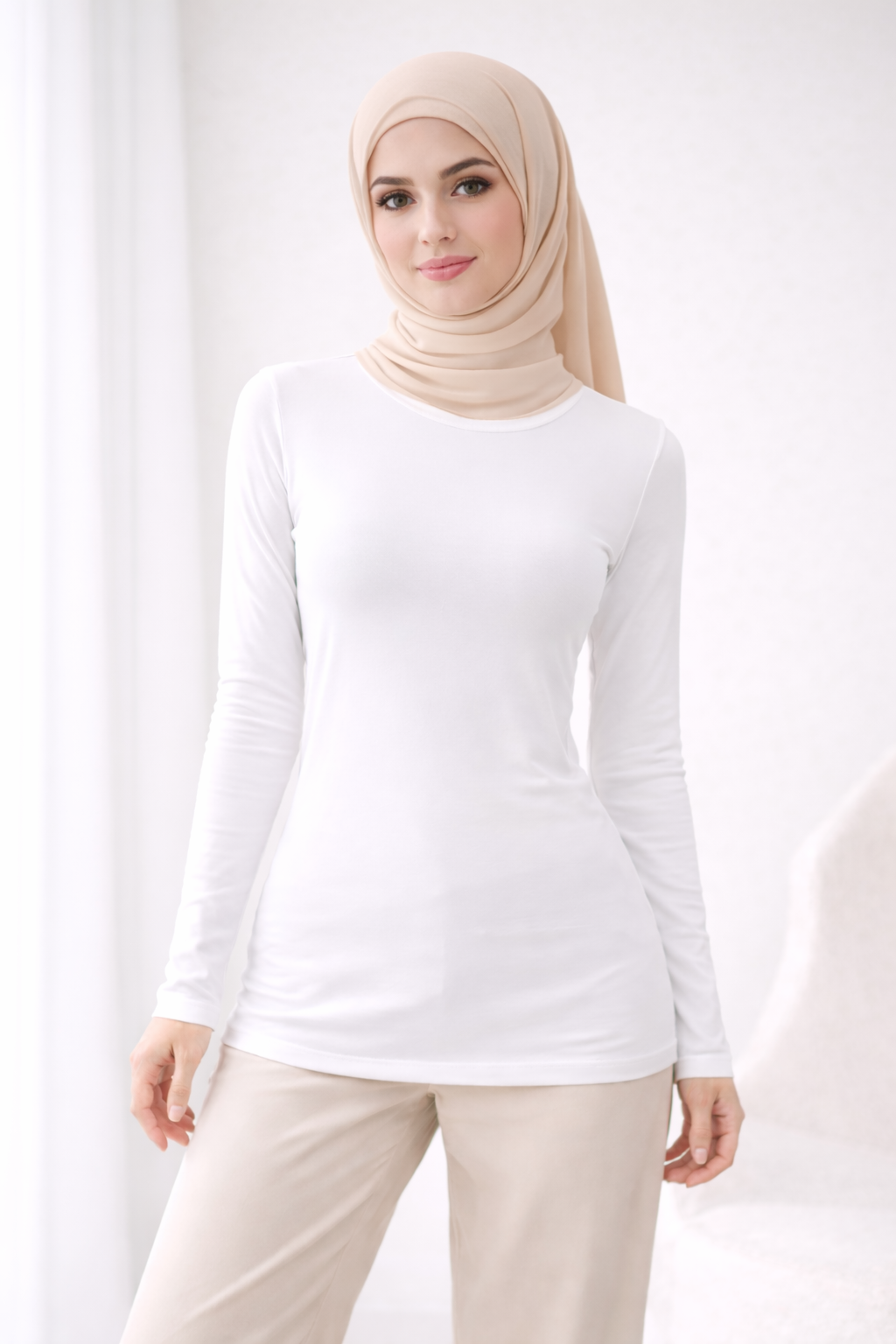 Comfort Meets Style: Long Sleeves Body Shirt
