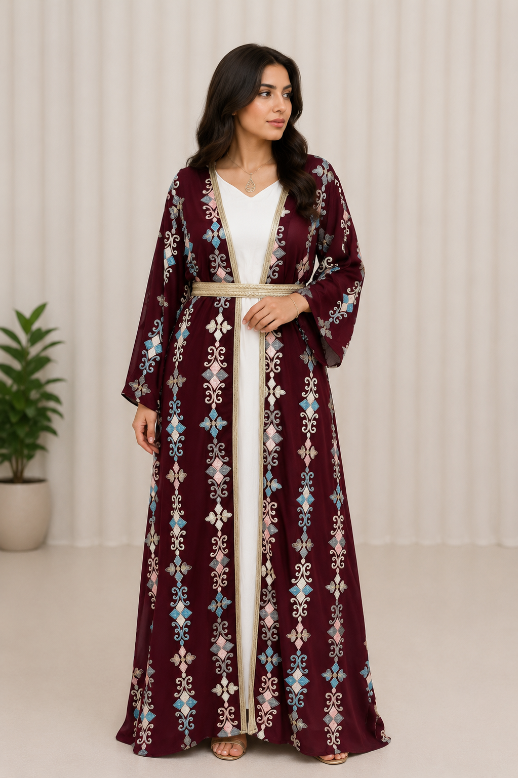 Sultana Royale Embroidered Caftan ✨