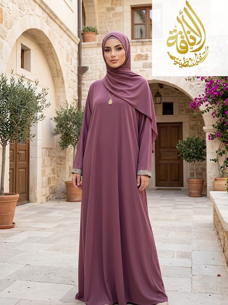 Palestinian Elegance One Piece Prayer Dress Abaya