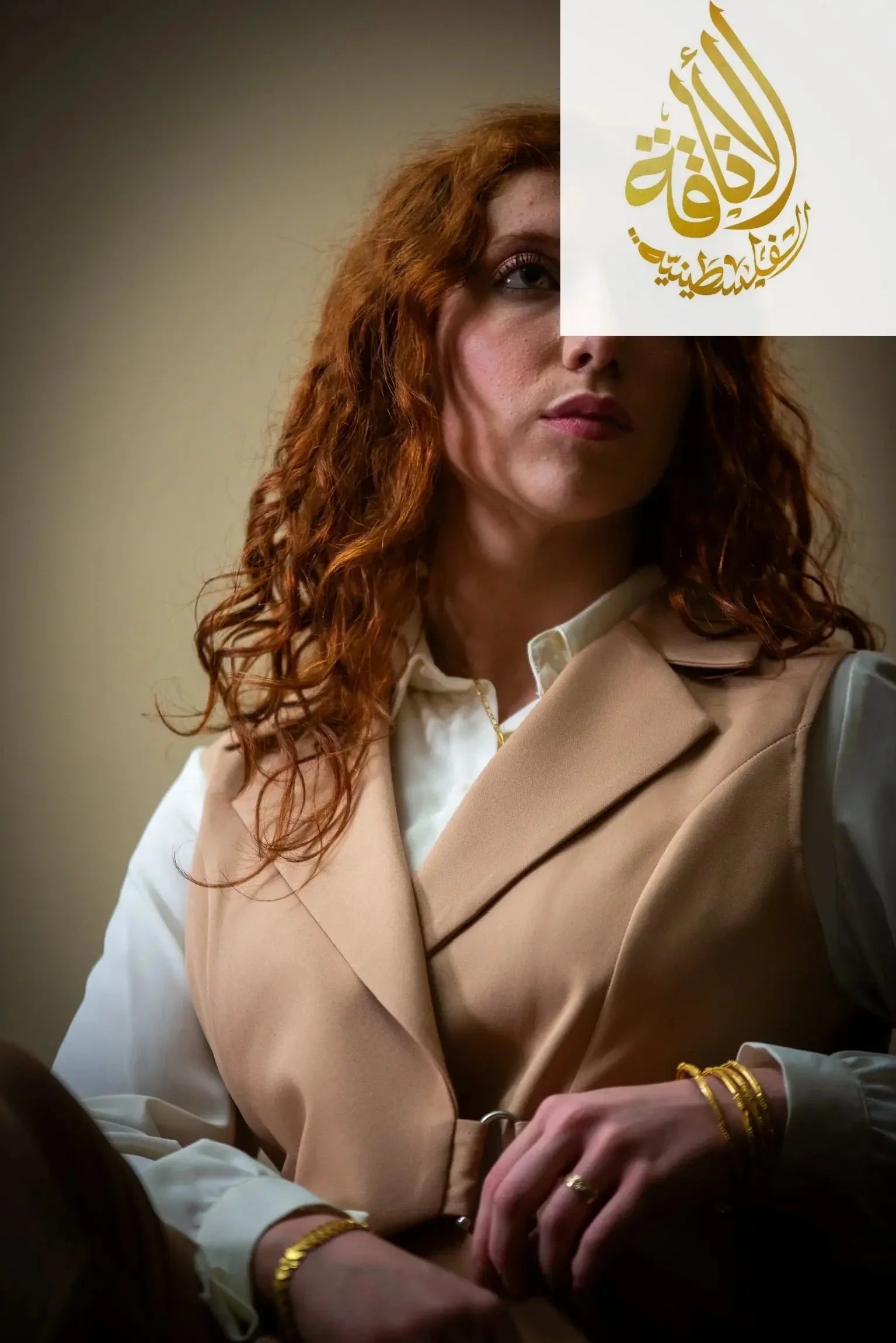 3 Pieces Outfts Sleeves Suit Vest Palestinian Elegance