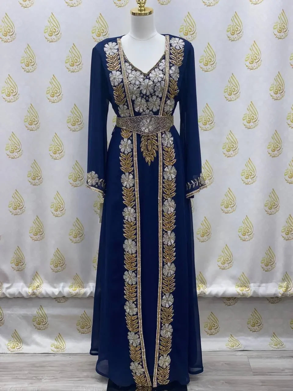 Rawand Hand Made Beads Kaftan: Elegance and Heirloom Quality Palestinian Elegance