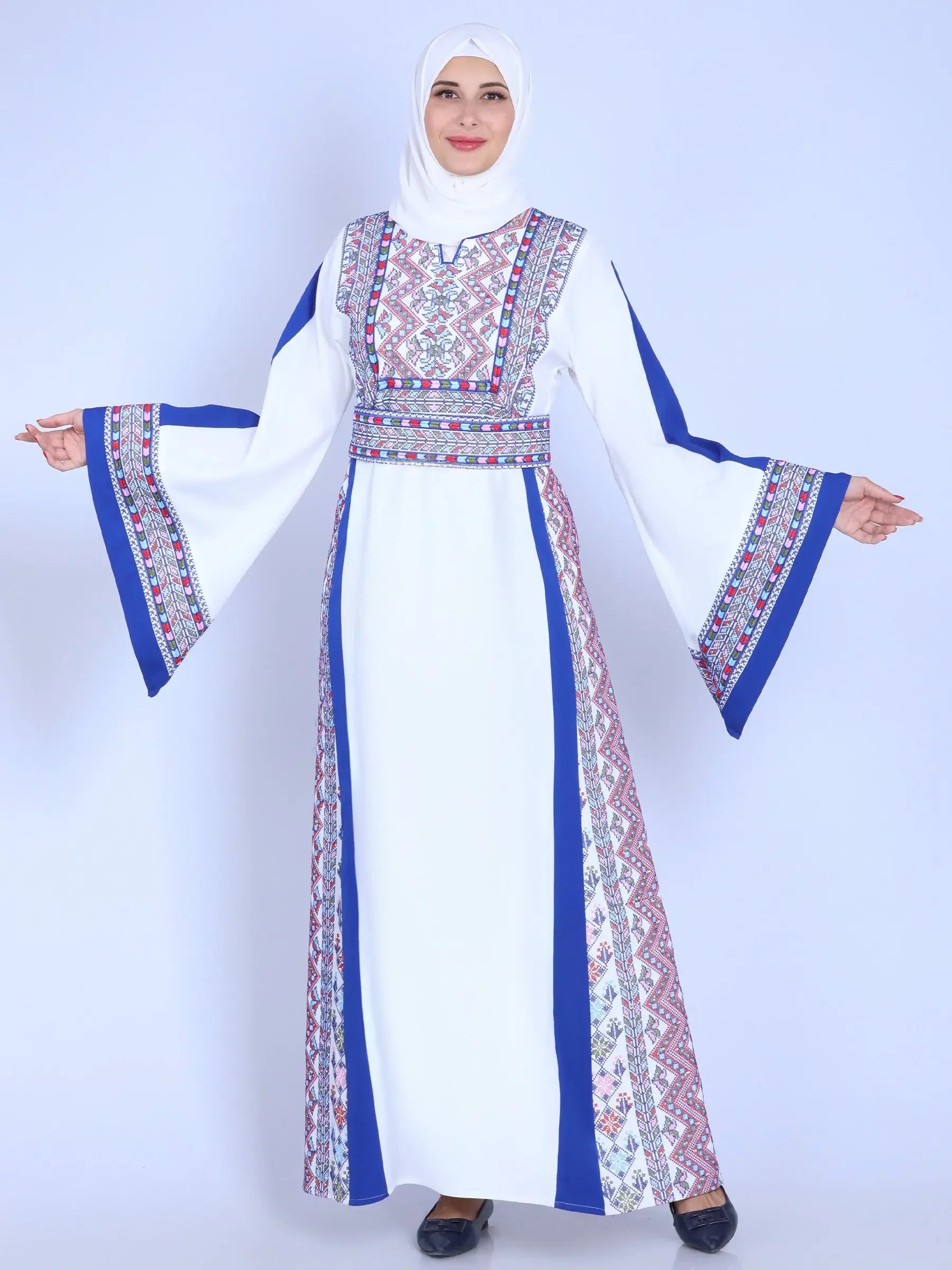 Hiba Unique Embroidery Thoub: Elegance and Cultural Heritage Palestinian Elegance