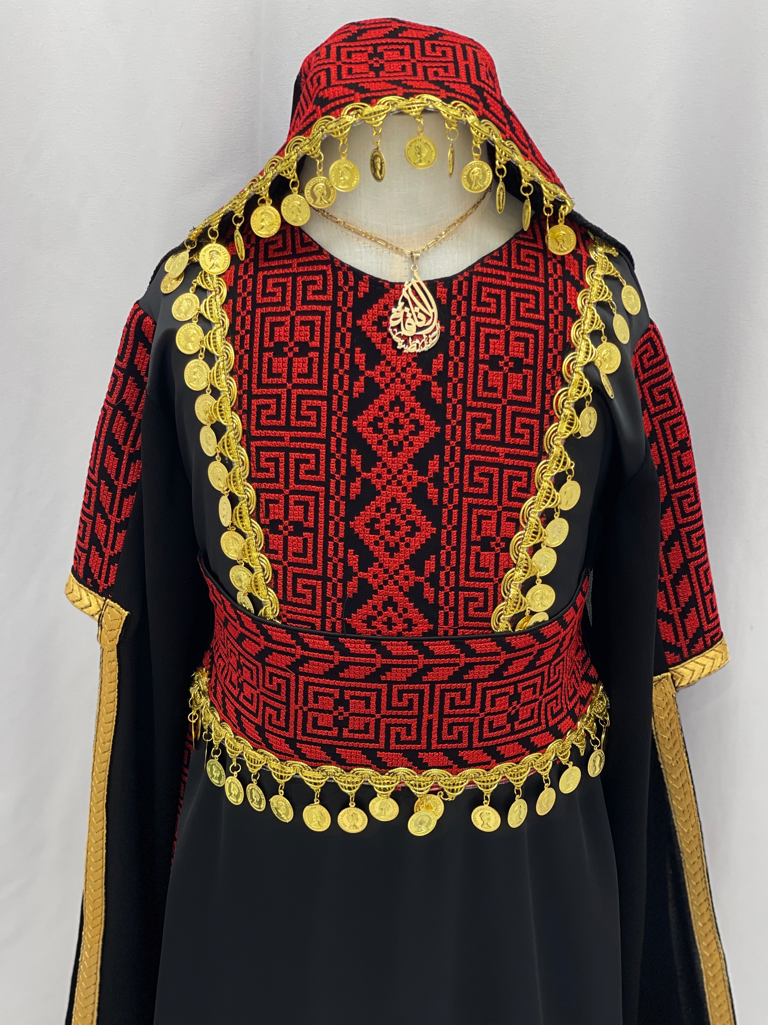 Heritage Coin Embroidered Girls Thobe Set