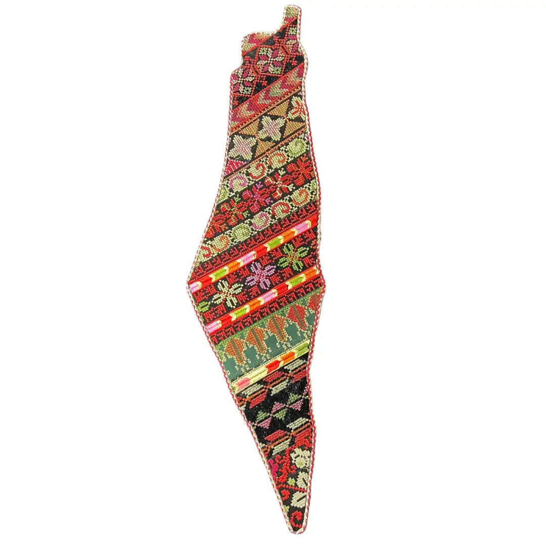 Luxurious Tatreez Palestine Map Home Accent – Timeless Cultural Craftsmanship Palestinian Elegance