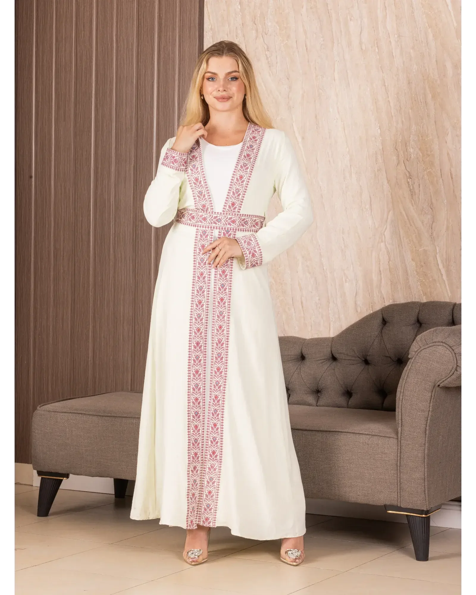 Embroidered Cardigan Palestinian Elegance