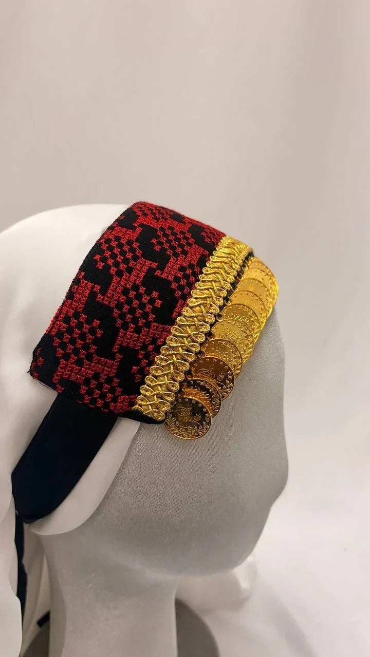 Girls Tatreez Head Lerat: Cultural Elegance and Style for Young Fashionistas - Palestinian Elegance
