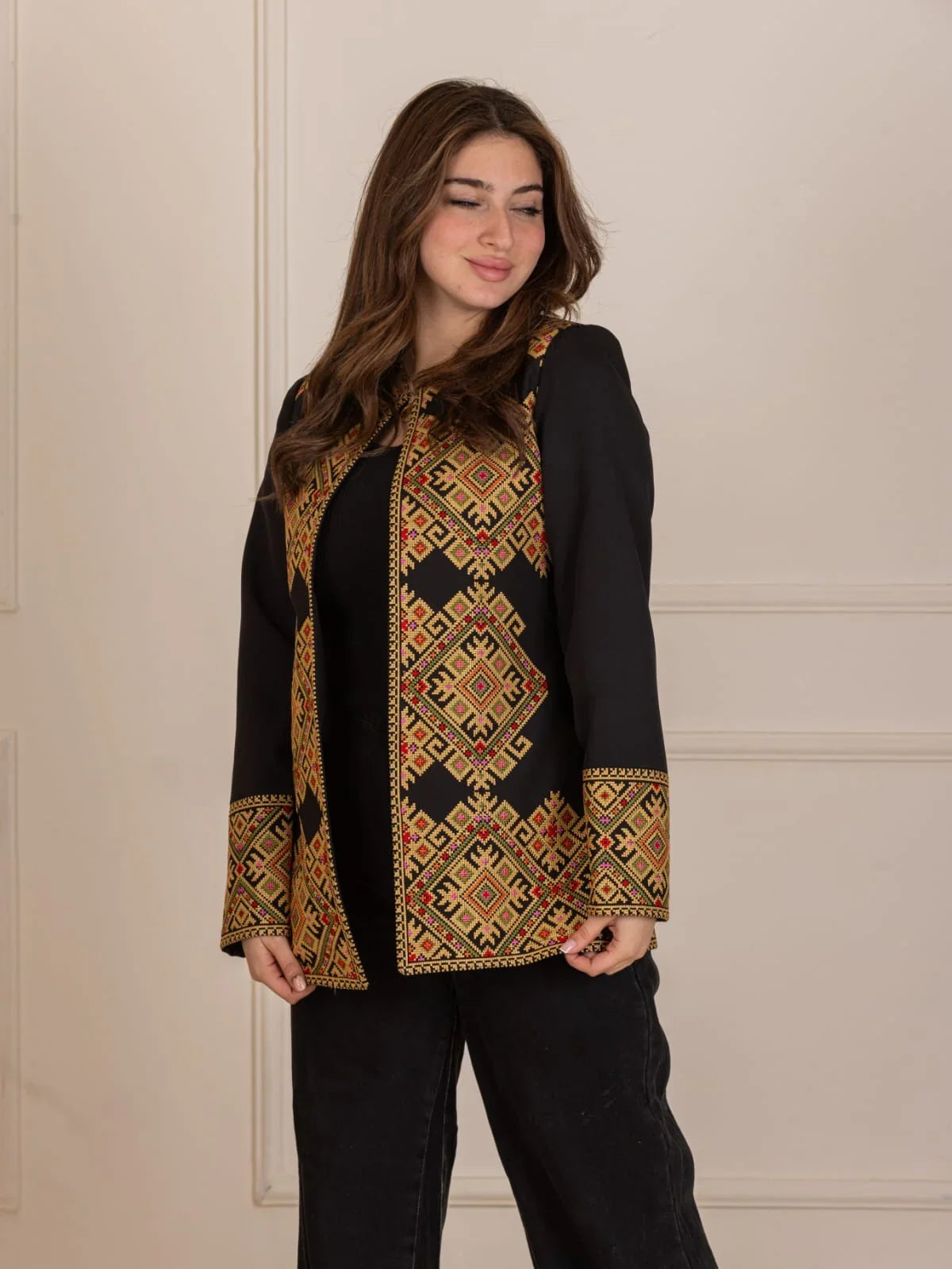 Palestinian Pattern Embroidered Jacket
